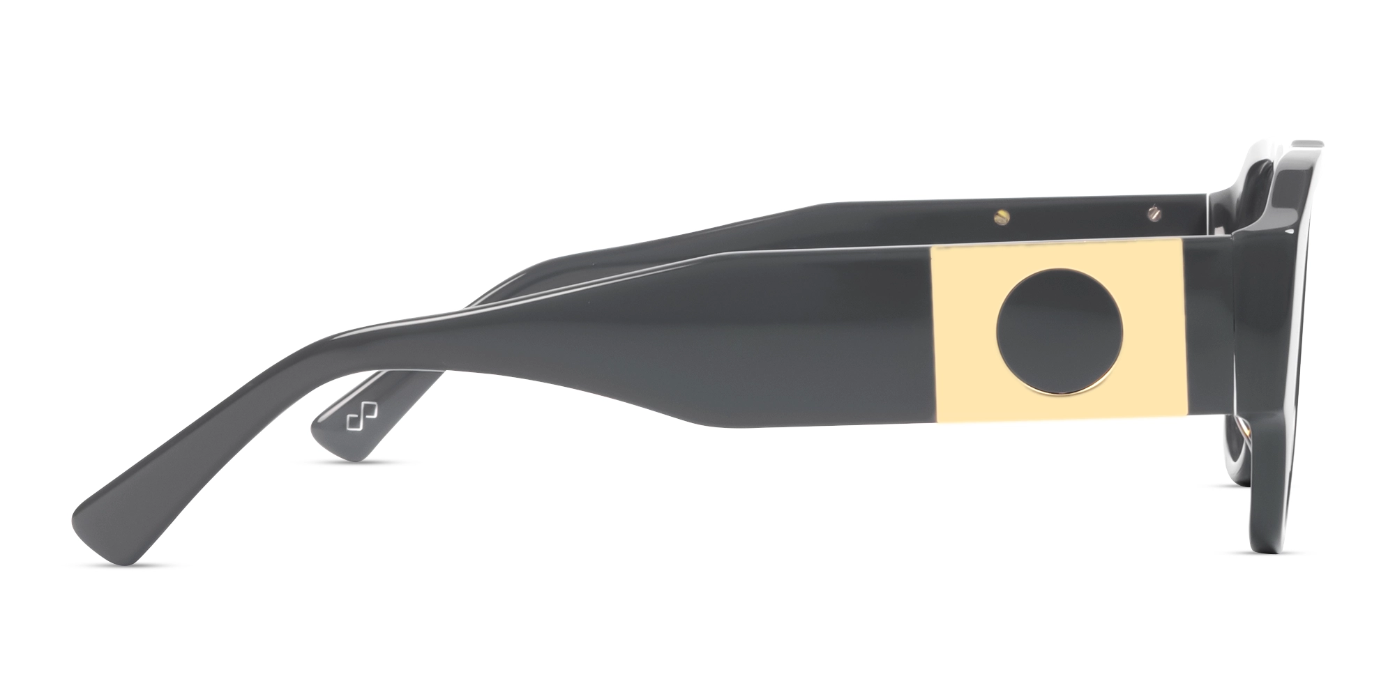 Slate Grey Flattop Oversized Fullrim Glasses-3