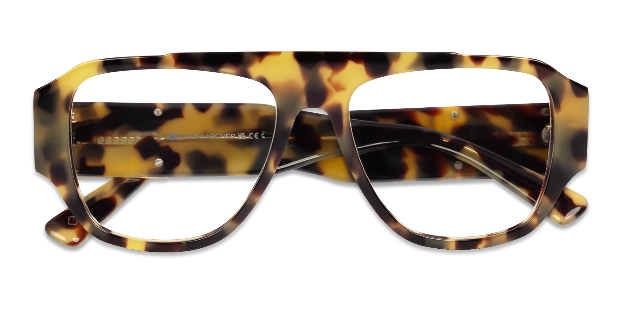 Havana Tortoise Oversized Fullrim Glasses-5