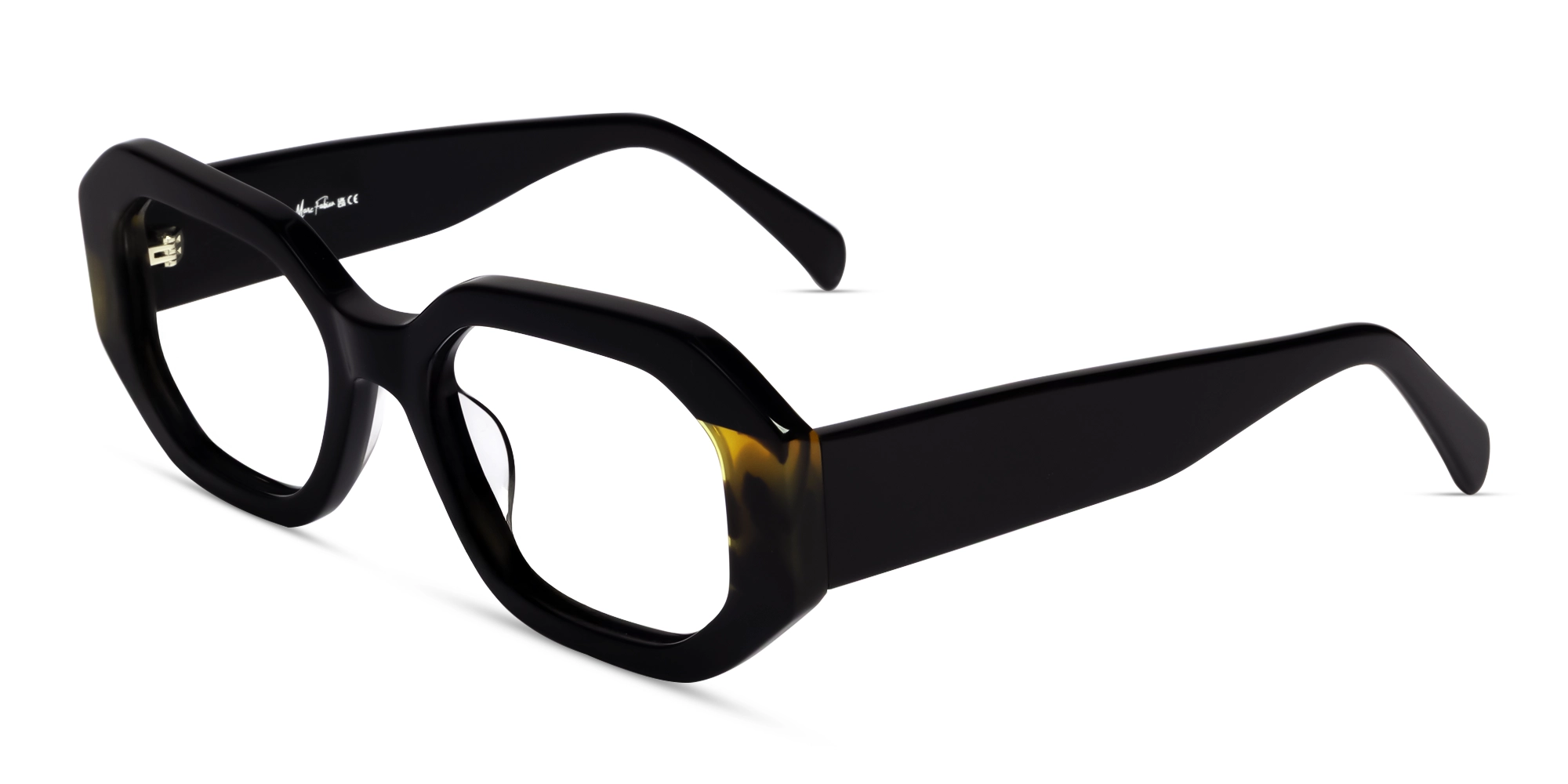 Chunky Black Thick Fullrim Rectangular Glasses
