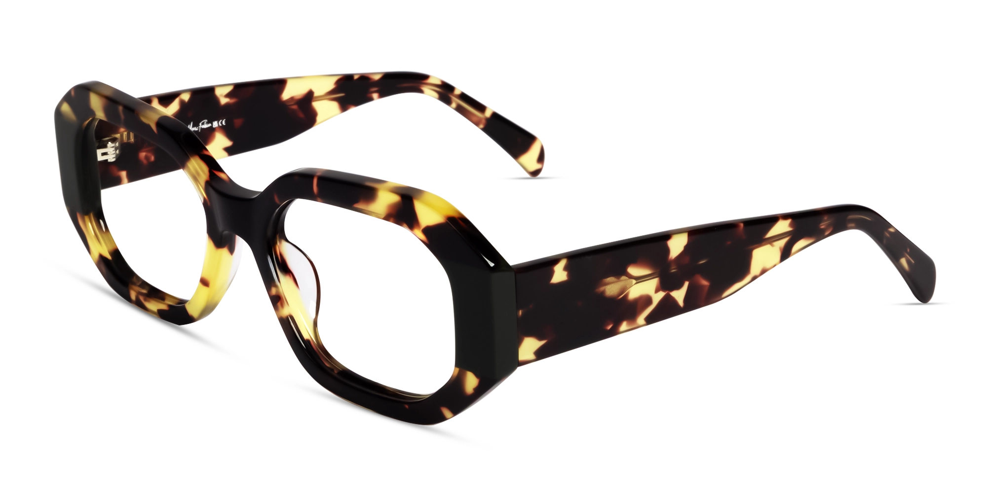 Rectangular Chunky Thick Havana Tortoise Glasses