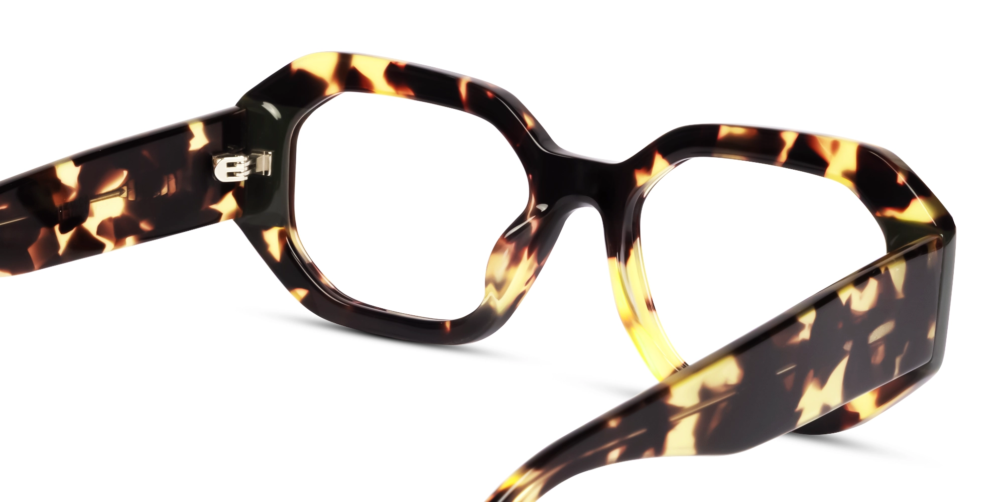 Rectangular Chunky Thick Havana Tortoise Glasses