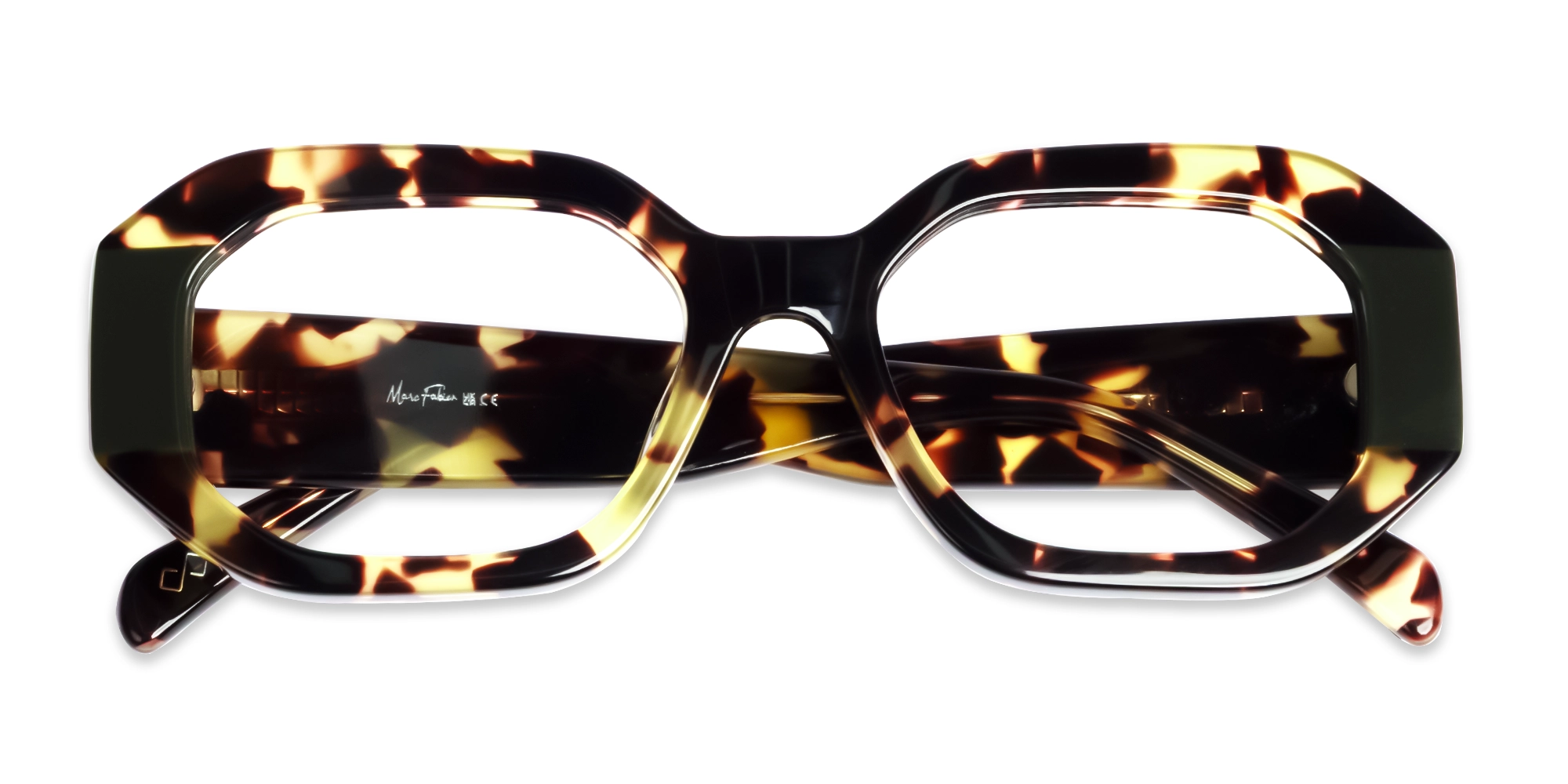 Rectangular Chunky Thick Havana Tortoise Glasses