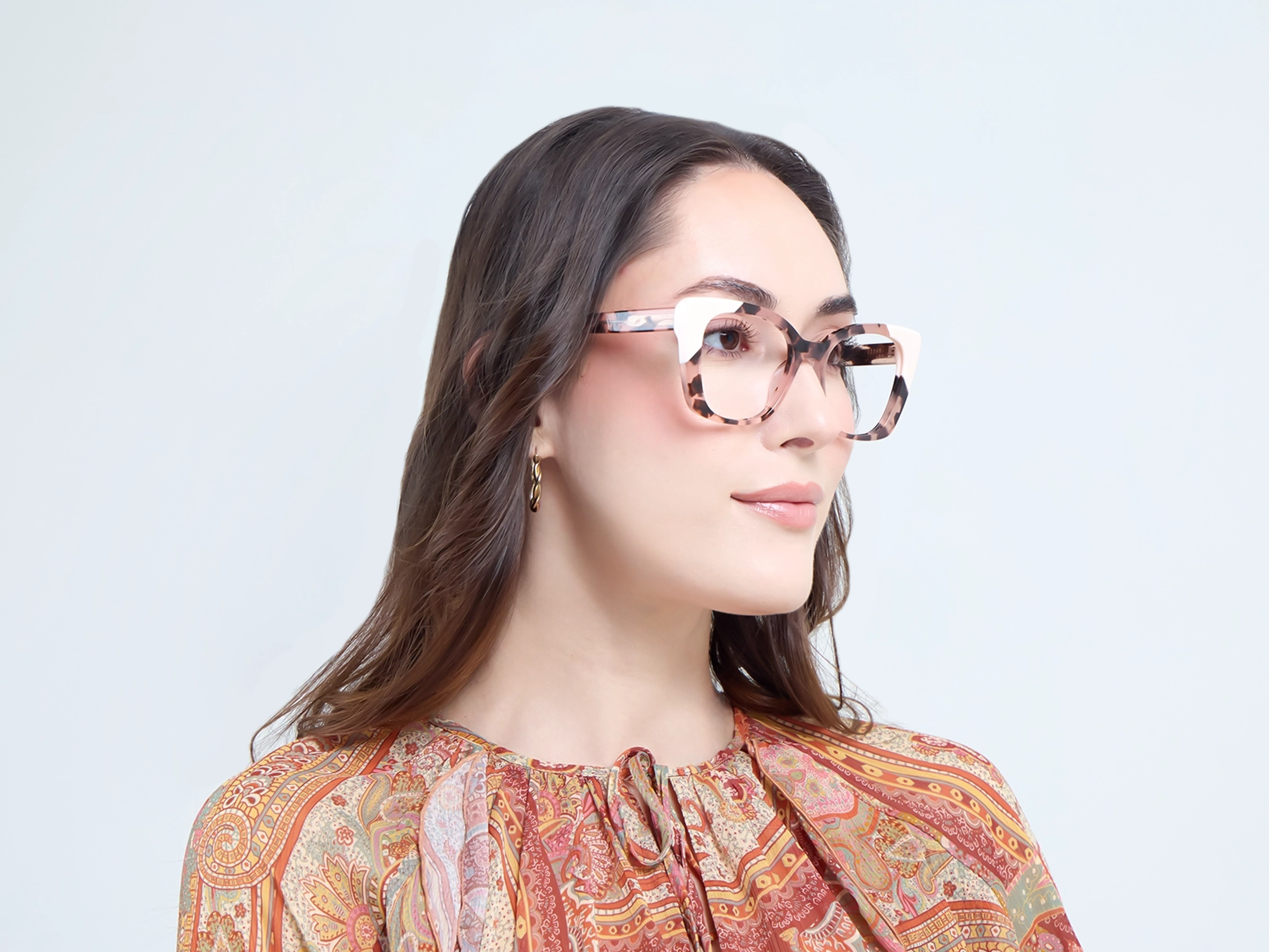 Pink Tortoise Butterfly Fullrim Glasses-12