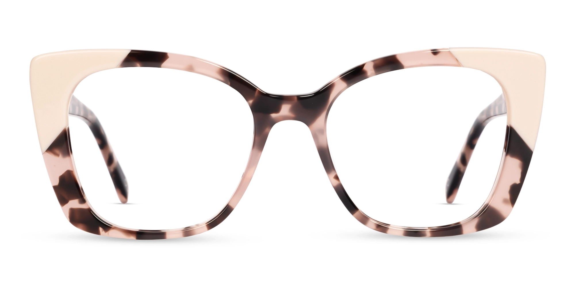 Pink Tortoise Butterfly Fullrim Glasses-1