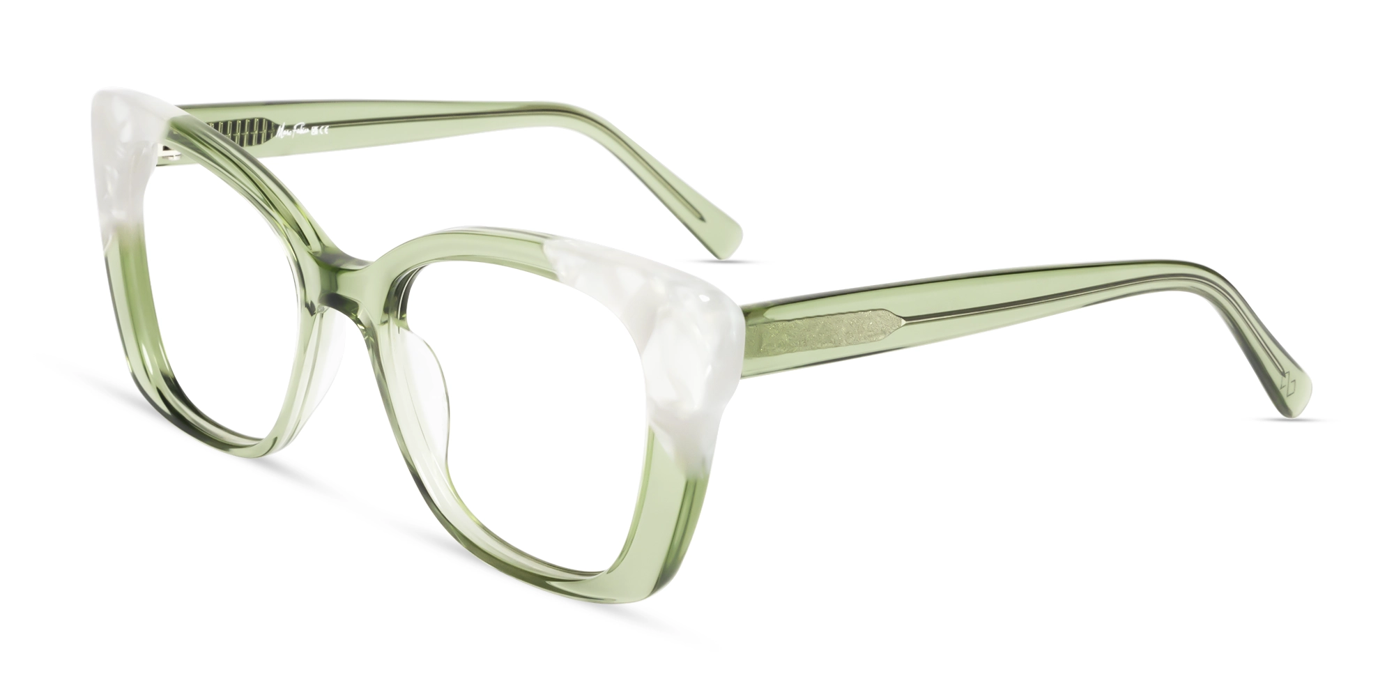 Crystal Gin Green Butterfly Glasses For Women-3