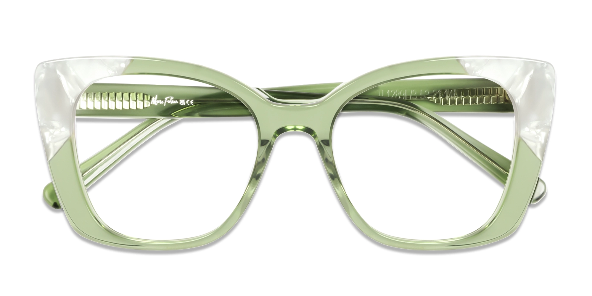 Crystal Gin Green Butterfly Glasses For Women-6
