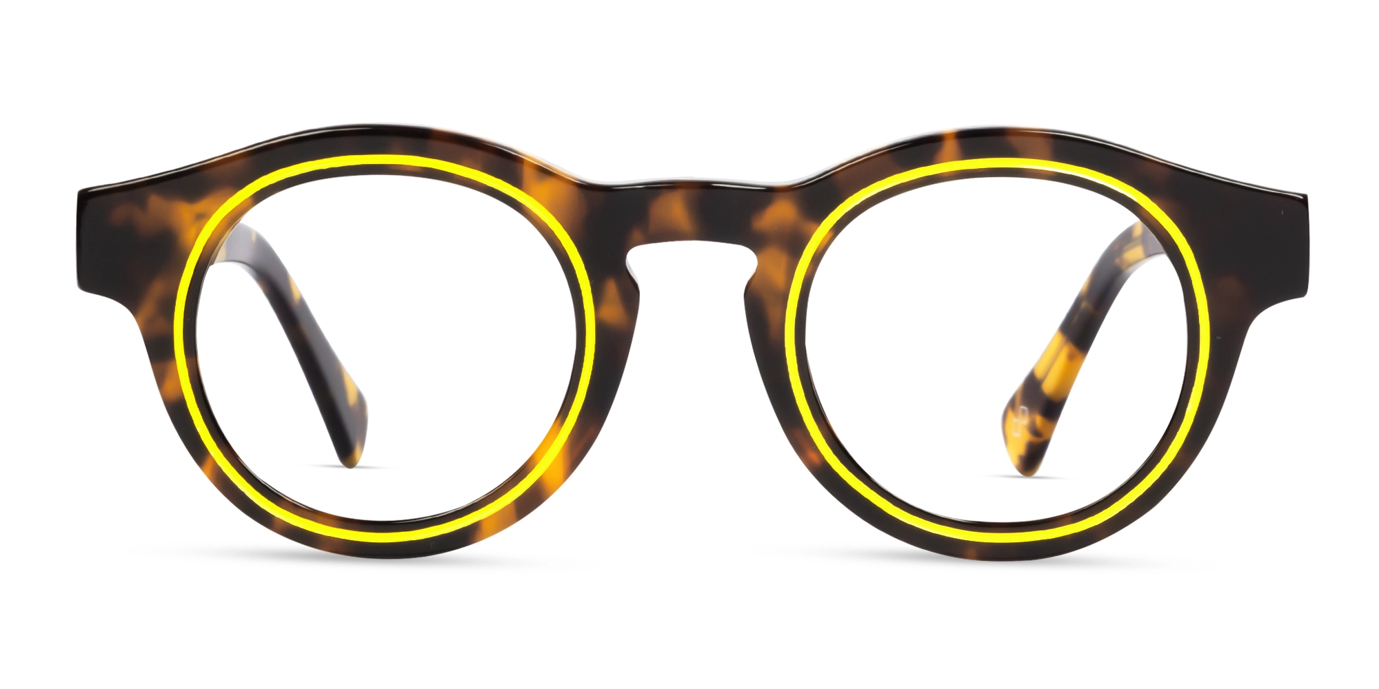 Havana Tortoise Thick Round Glasses-1