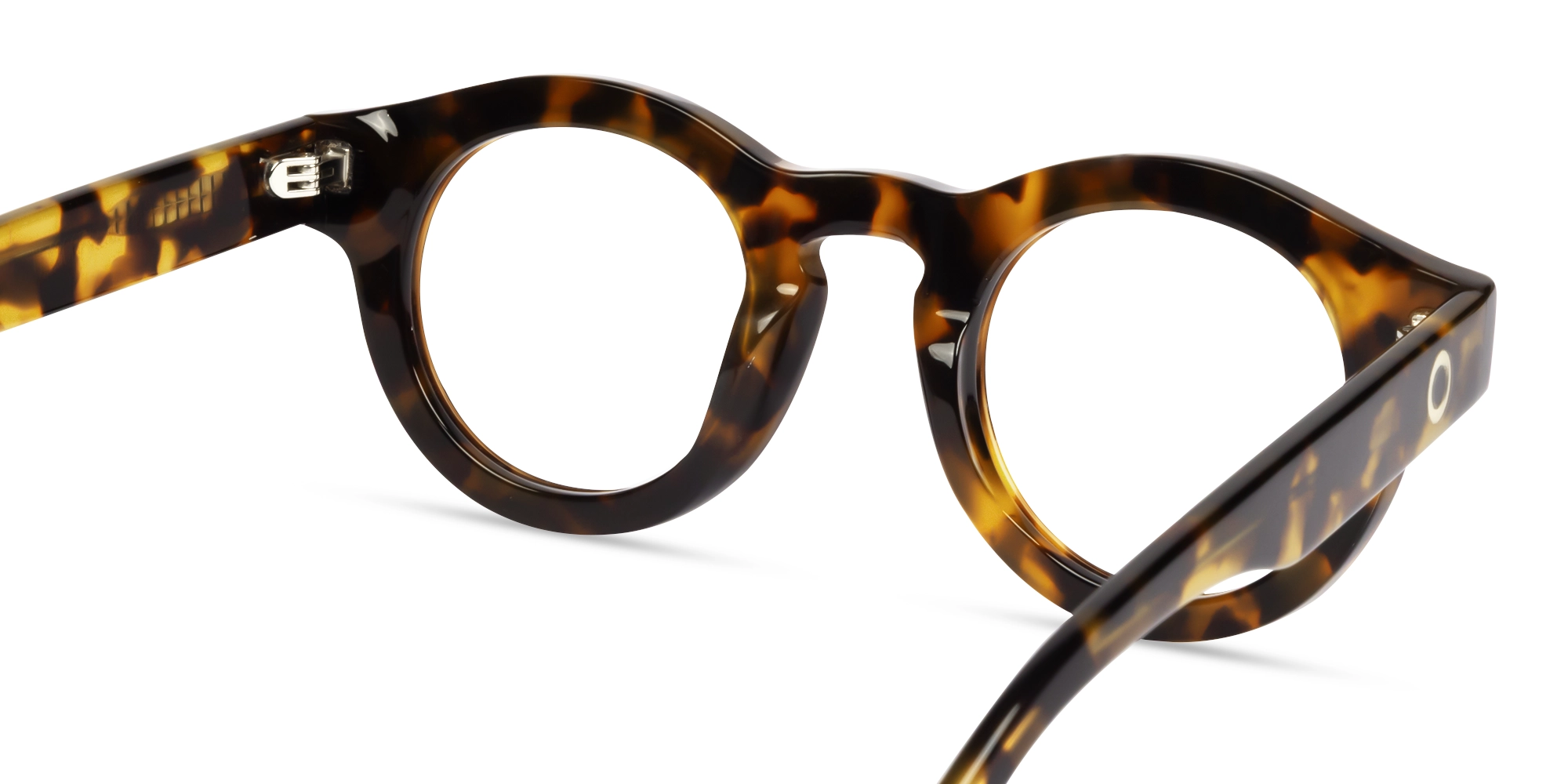 Havana Tortoise Thick Round Glasses-4