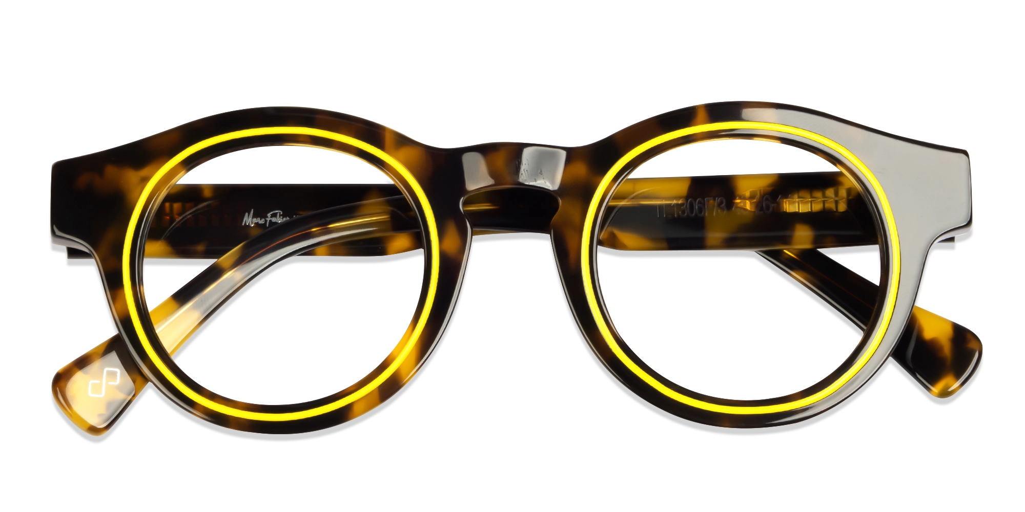 Havana Tortoise Thick Round Glasses-5