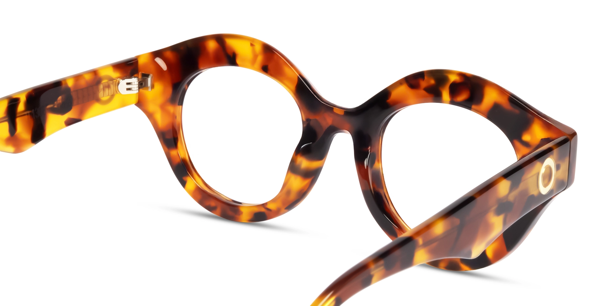 Honey Tortoise Thick Round Fullrim Glasses