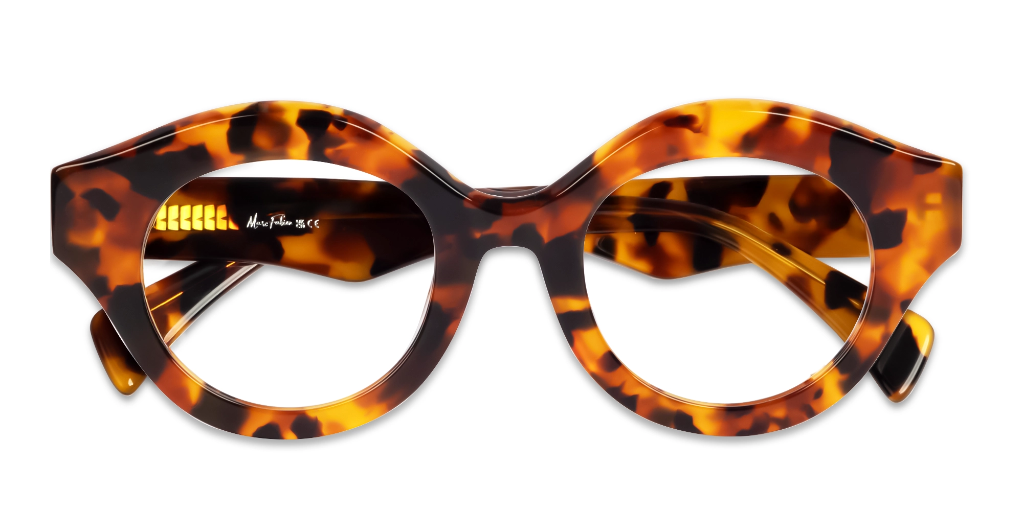 Honey Tortoise Thick Round Fullrim Glasses
