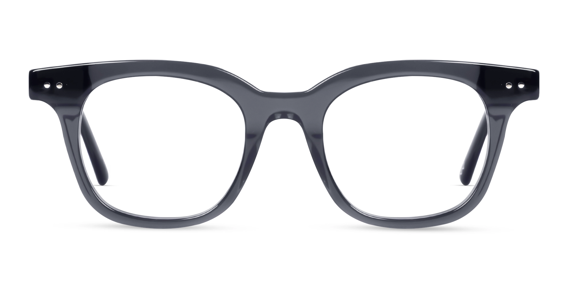 Crystal Grey Acetate Full-Rim Glasses-1 Crystal Grey Acetate Full-Rim Glasses-1