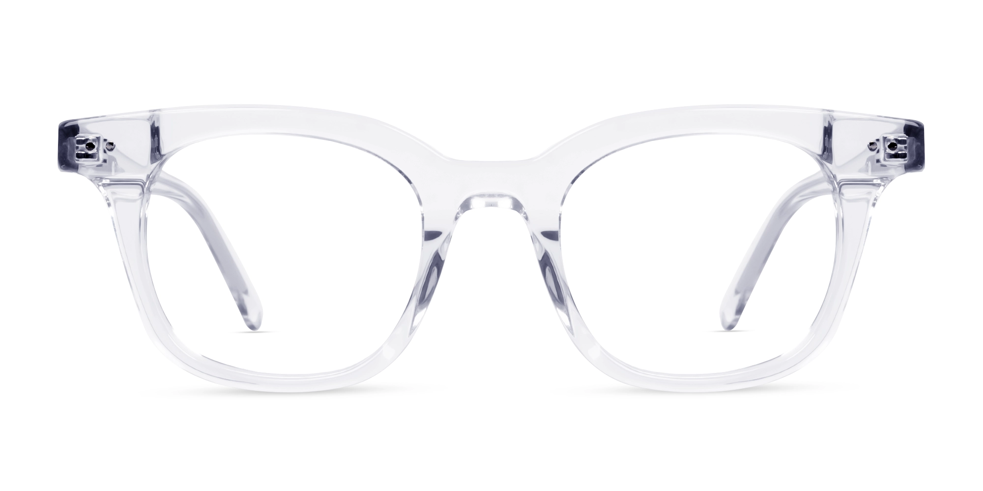 Crystal Clear Acetate Full-Rim Glasses-1