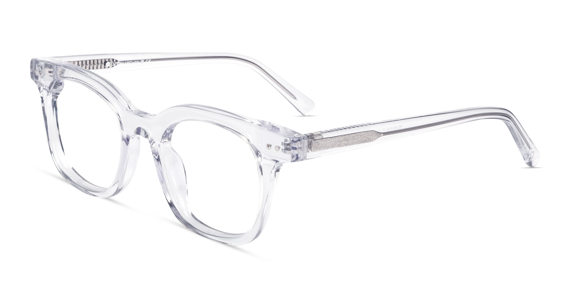 Crystal Clear Acetate Full-Rim Glasses-2