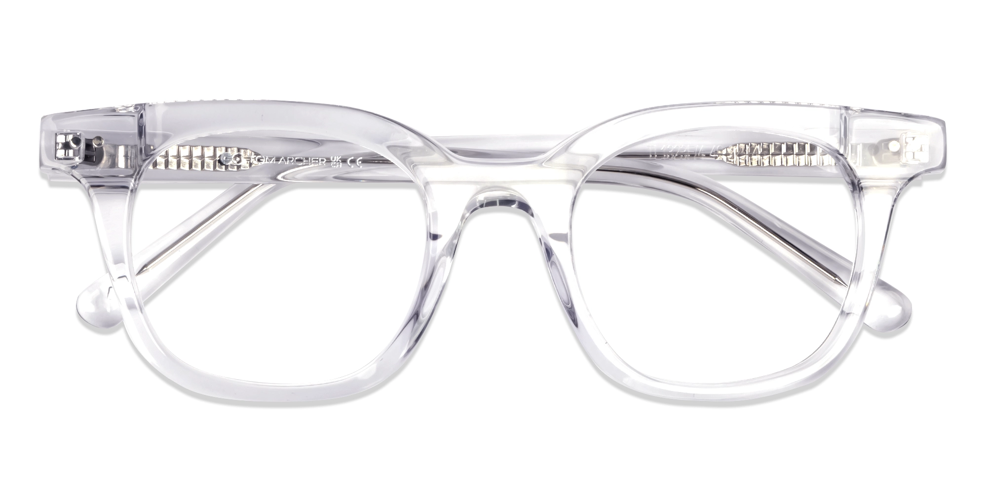 Crystal Clear Acetate Full-Rim Glasses-5