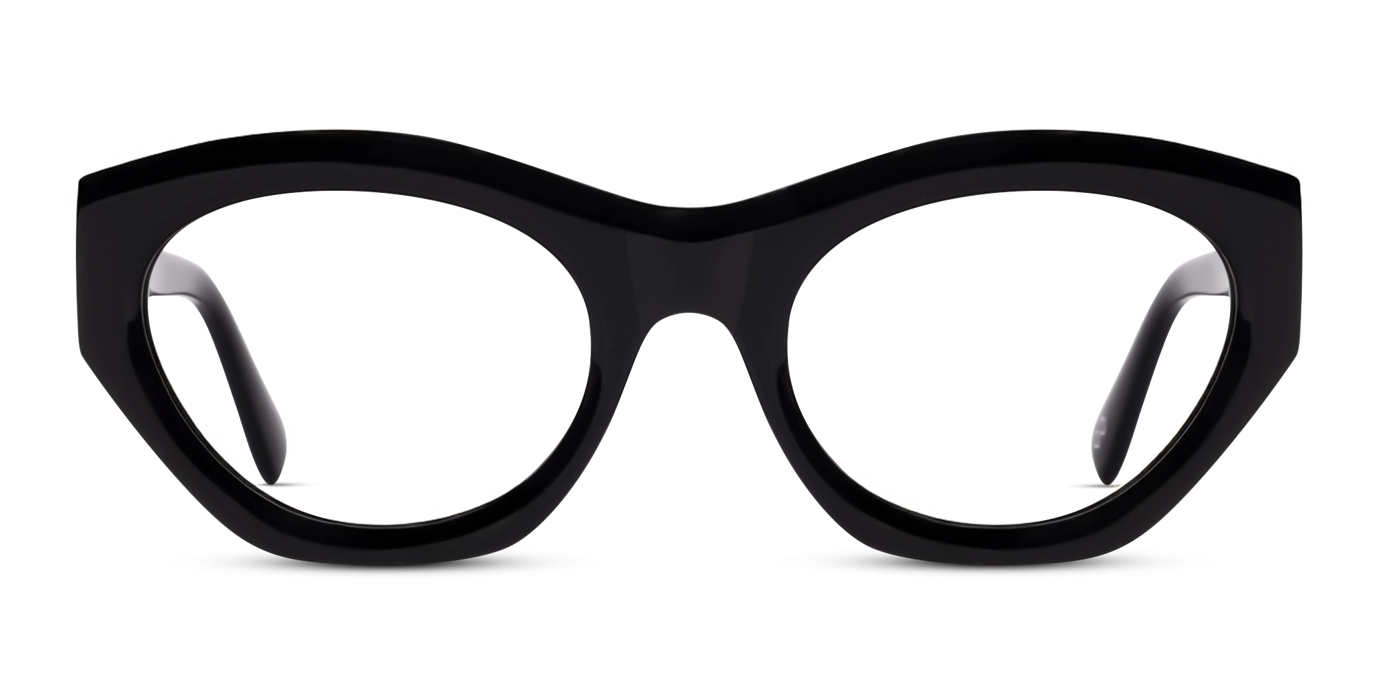 Black Thick Geometric Fullrim Glasses Black Thick Geometric Fullrim Glasses