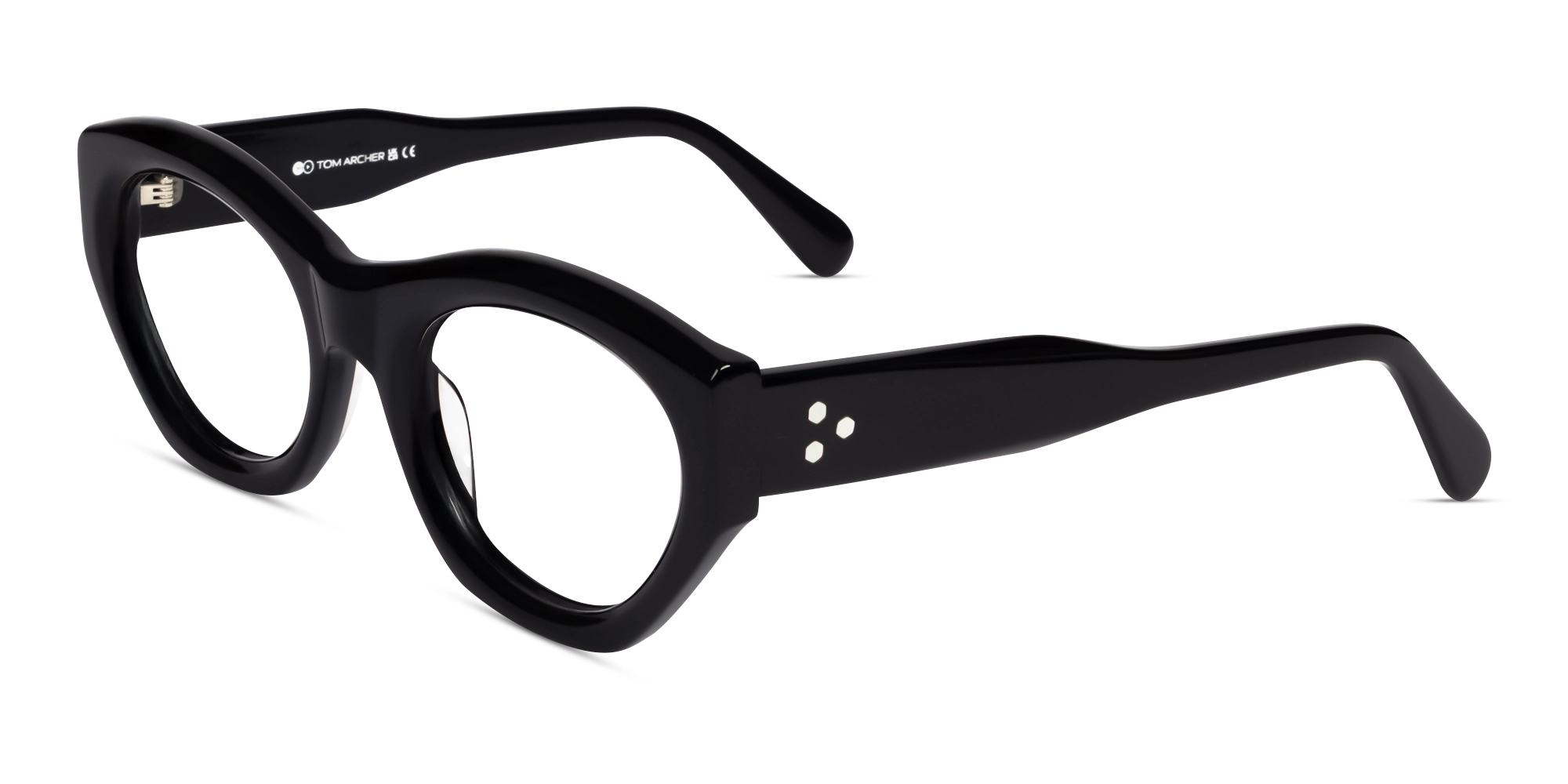 Black Thick Geometric Fullrim Glasses Black Thick Geometric Fullrim Glasses