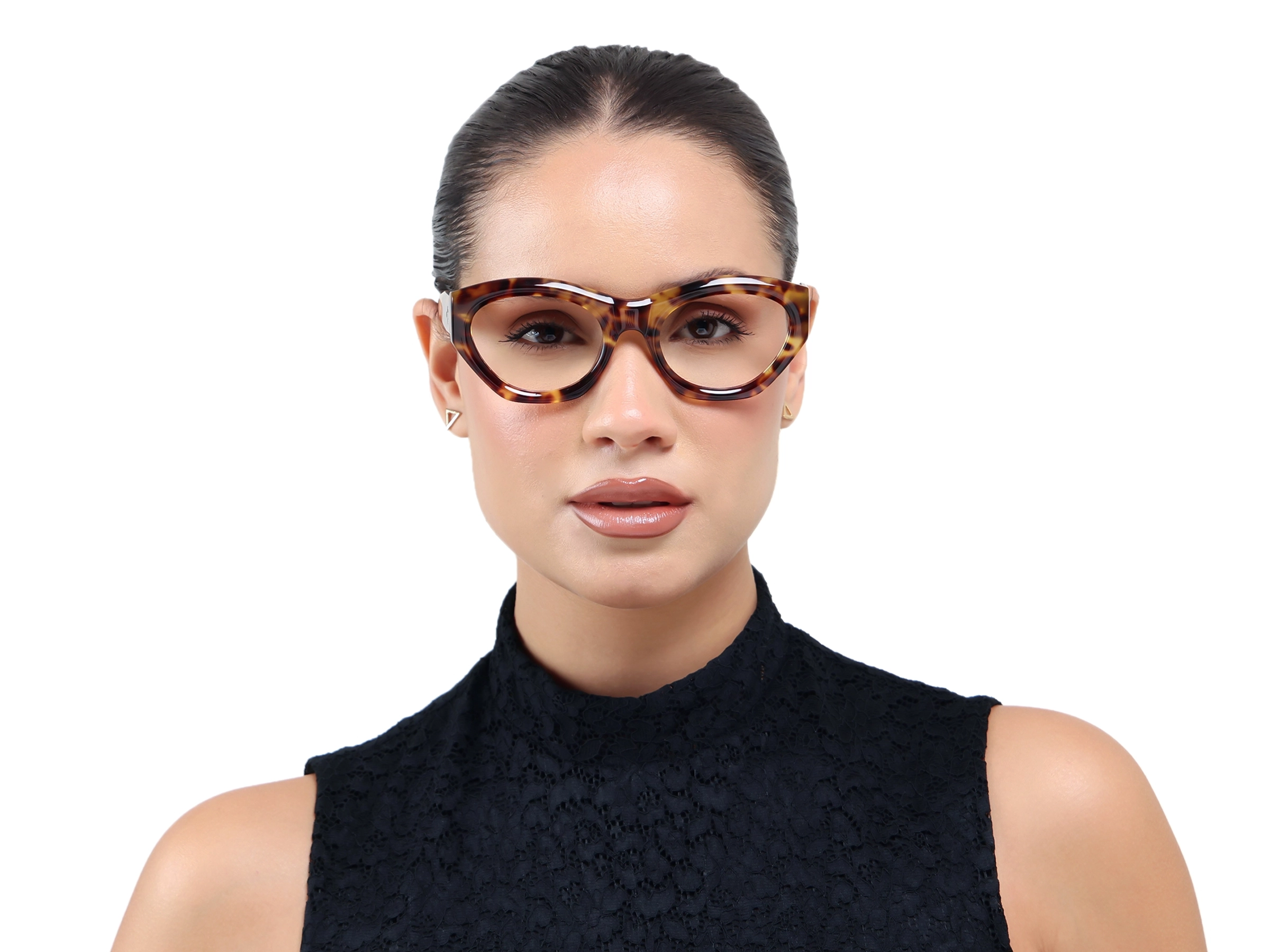 Marzipan Tortoise Thick Geometric Glasses
