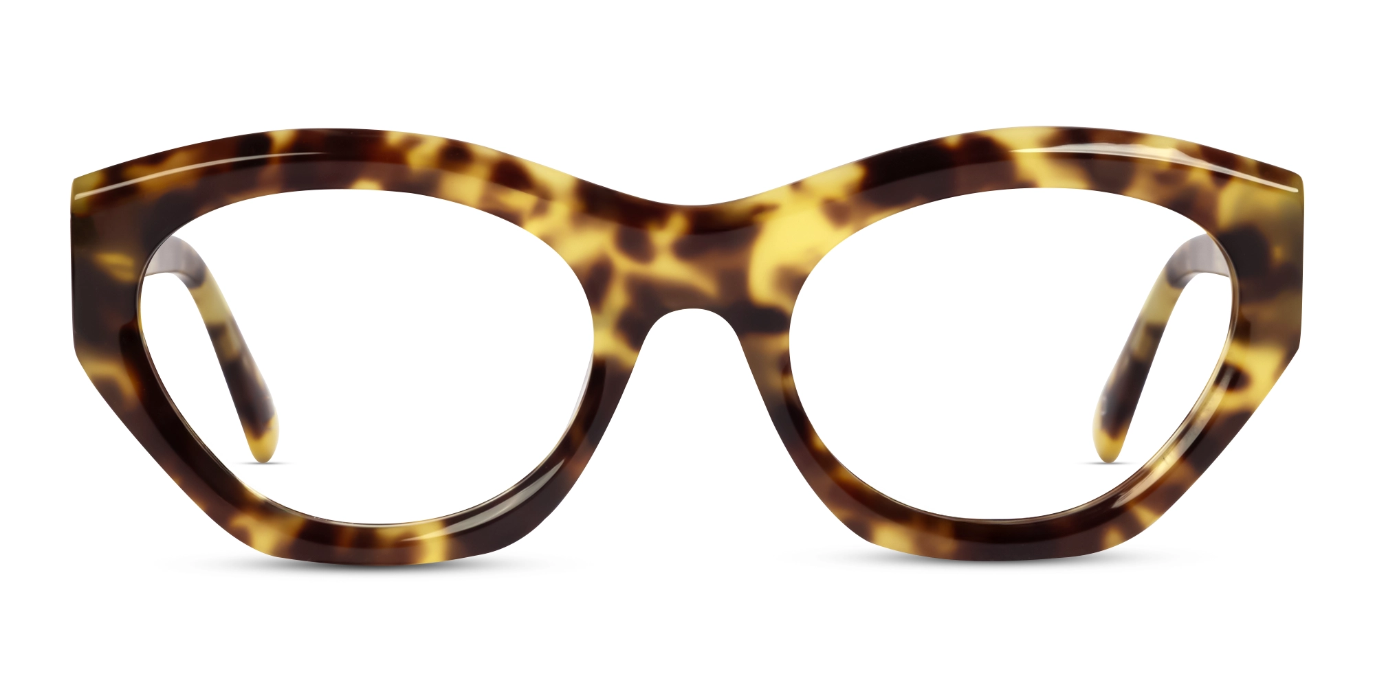 Marzipan Tortoise Thick Geometric Glasses