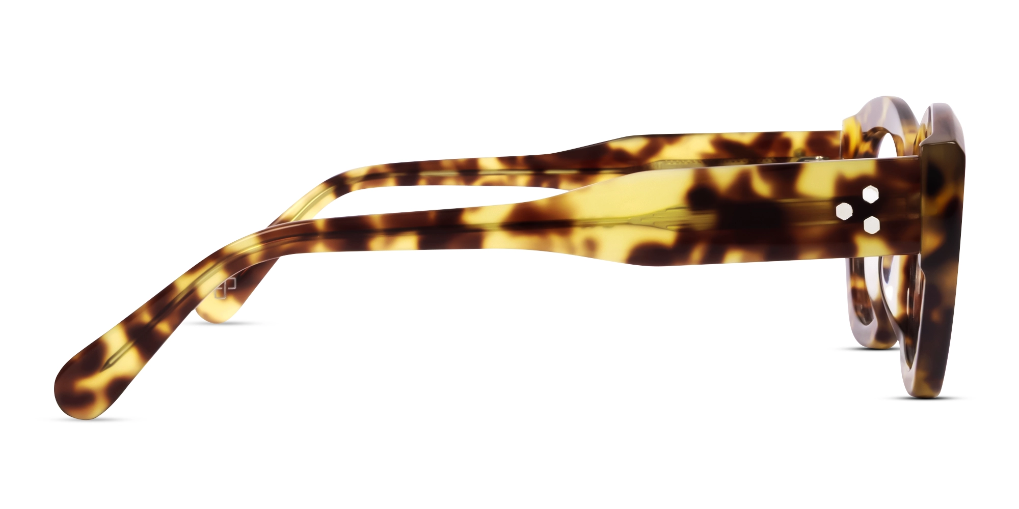Marzipan Tortoise Thick Geometric Glasses