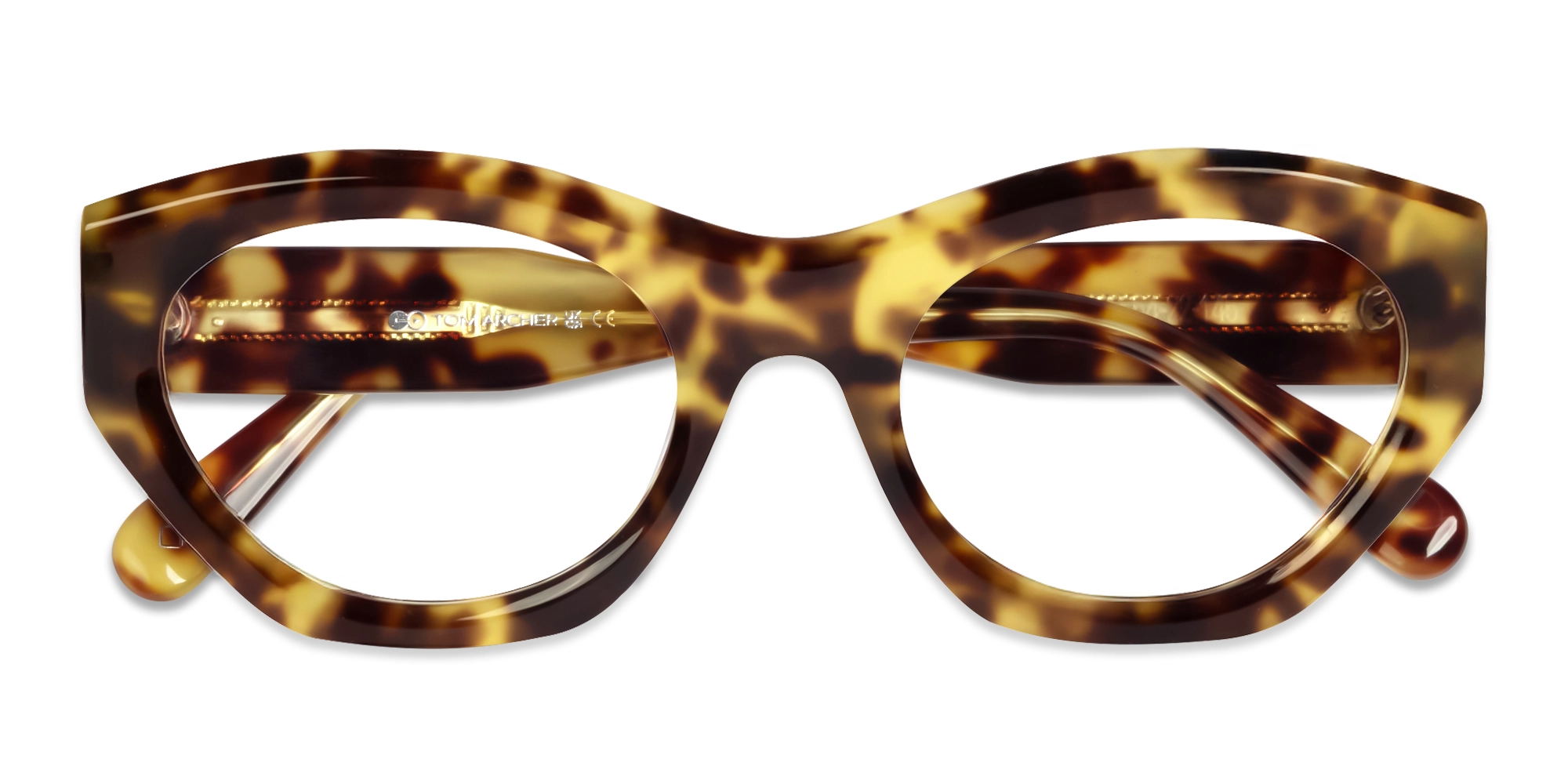 Marzipan Tortoise Thick Geometric Glasses