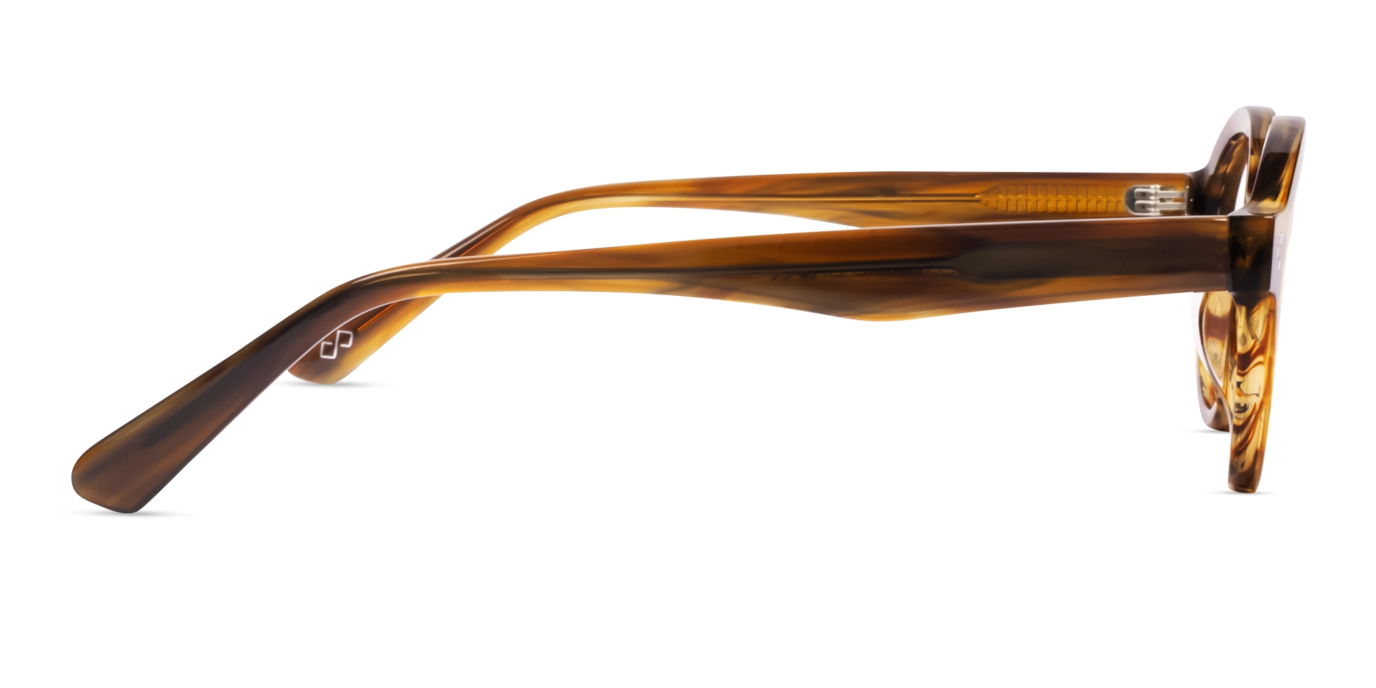Crystal Chicory Round Fullrim Acetate Glasses-3