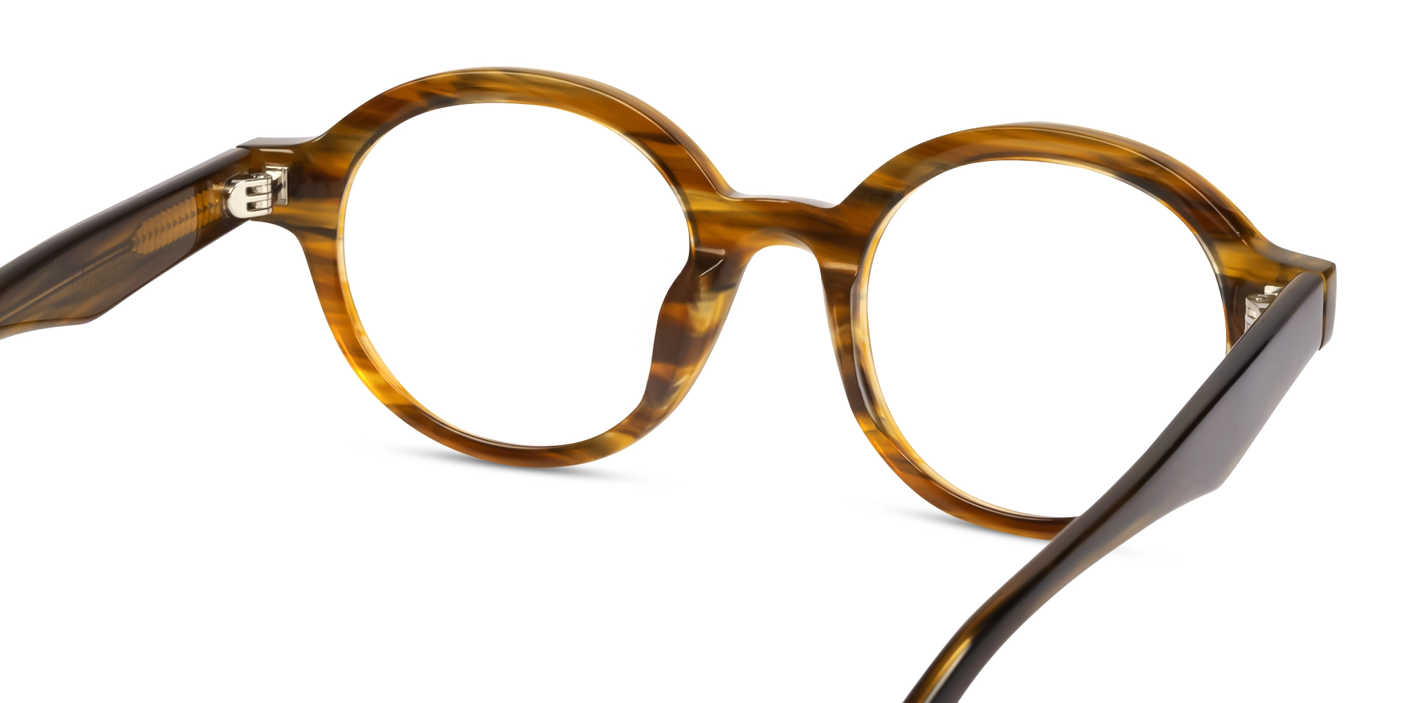 Crystal Chicory Round Fullrim Acetate Glasses-4