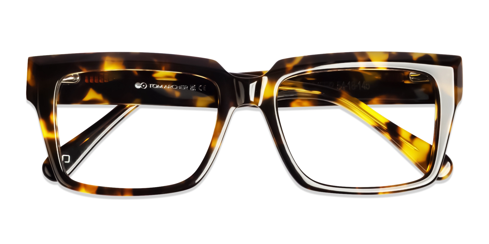 Havana Tortoise Spring Hinge Rectangular Glasses-5