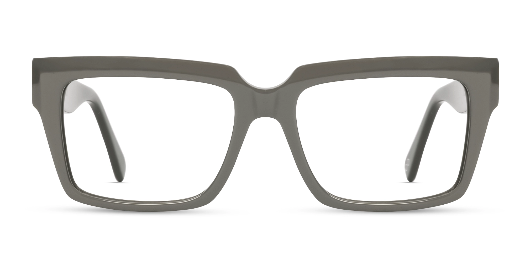 Dim Grey Large Rectangular Glasses-1