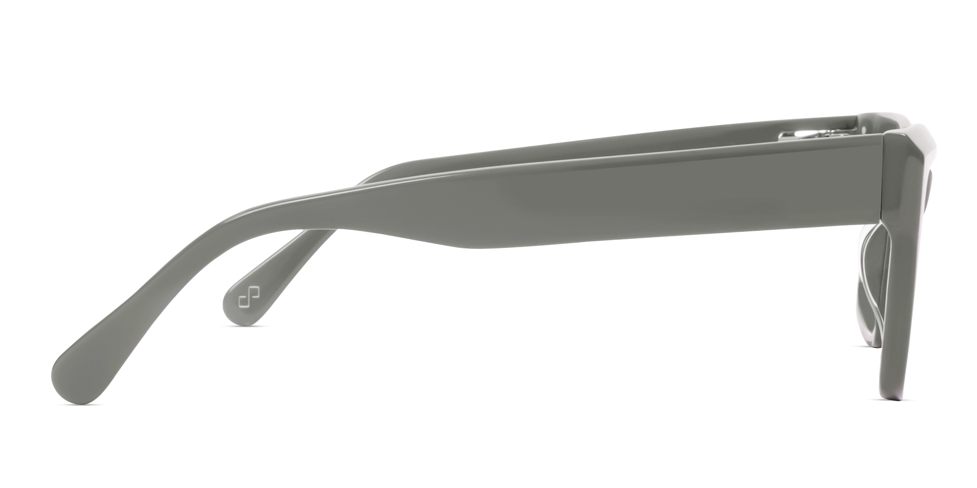 Dim Grey Large Rectangular Glasses-3
