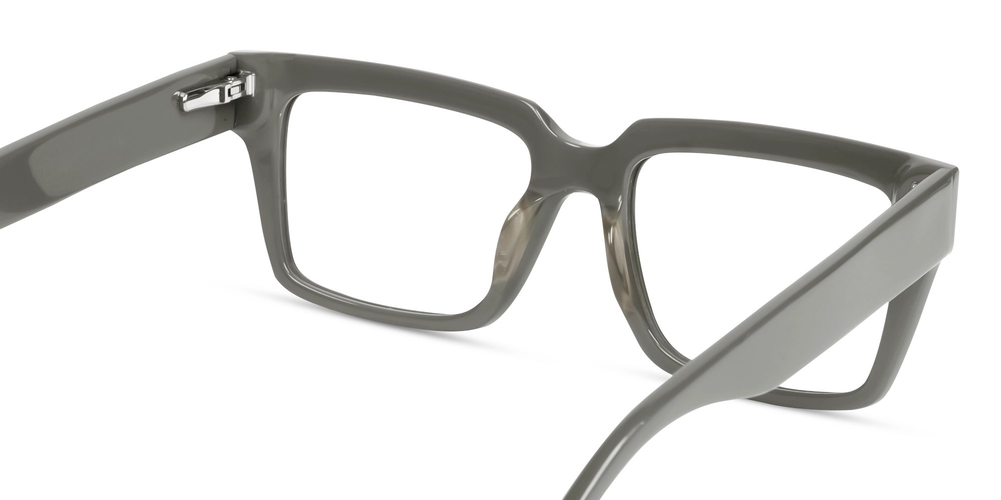 Dim Grey Large Rectangular Glasses-4