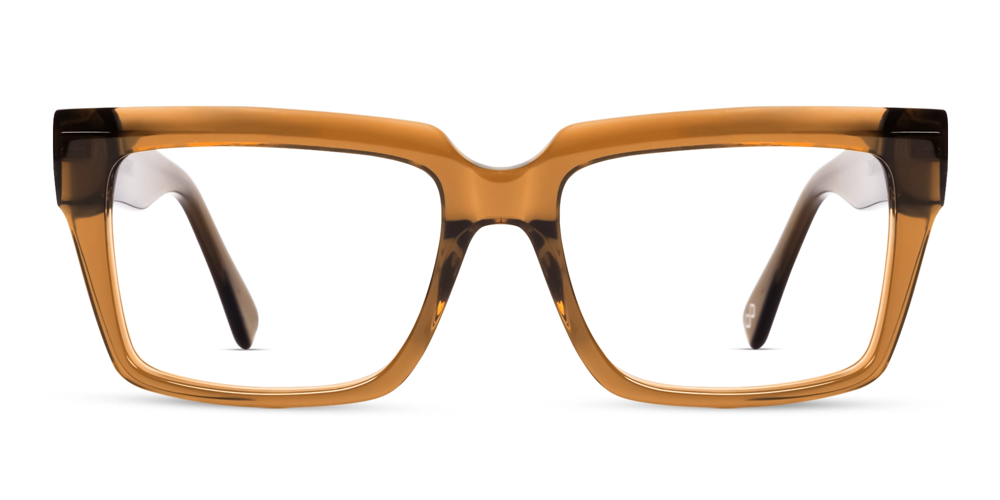 Acetate Crystal Brown Large Rectangular Glasses-1 Acetate Crystal Brown Large Rectangular Glasses-1