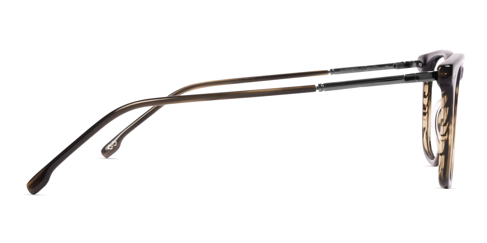 Textured Brown Square Full-Rim Glassse-3