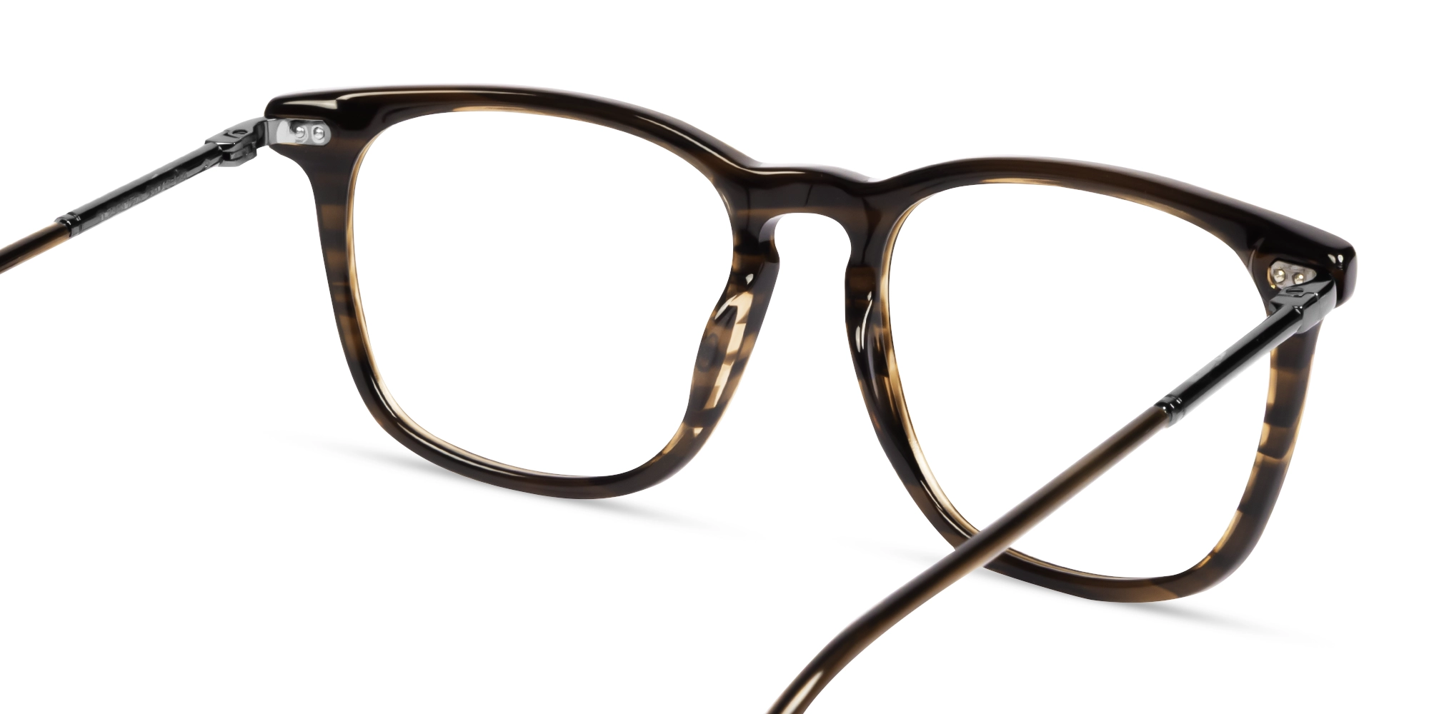 Textured Brown Square Full-Rim Glassse-4