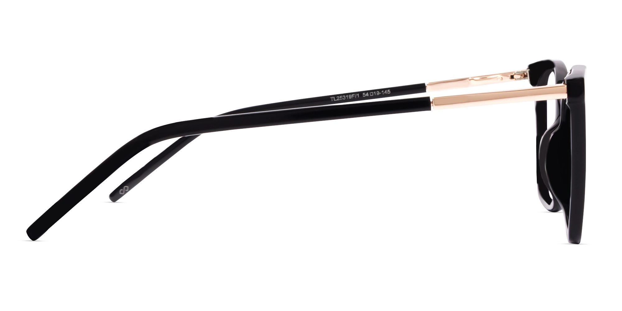 Black Square Acetate Fullrim Glasses-3