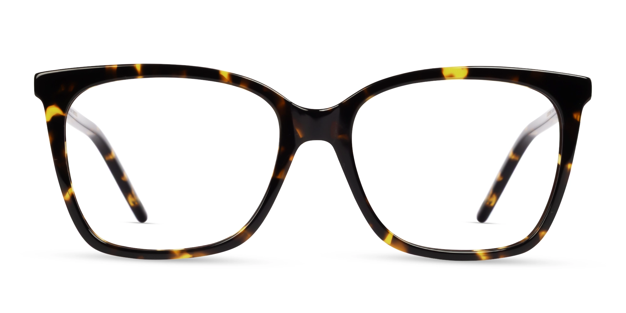 Havana Tortoise Square Acetate Fullrim Glasses-1
