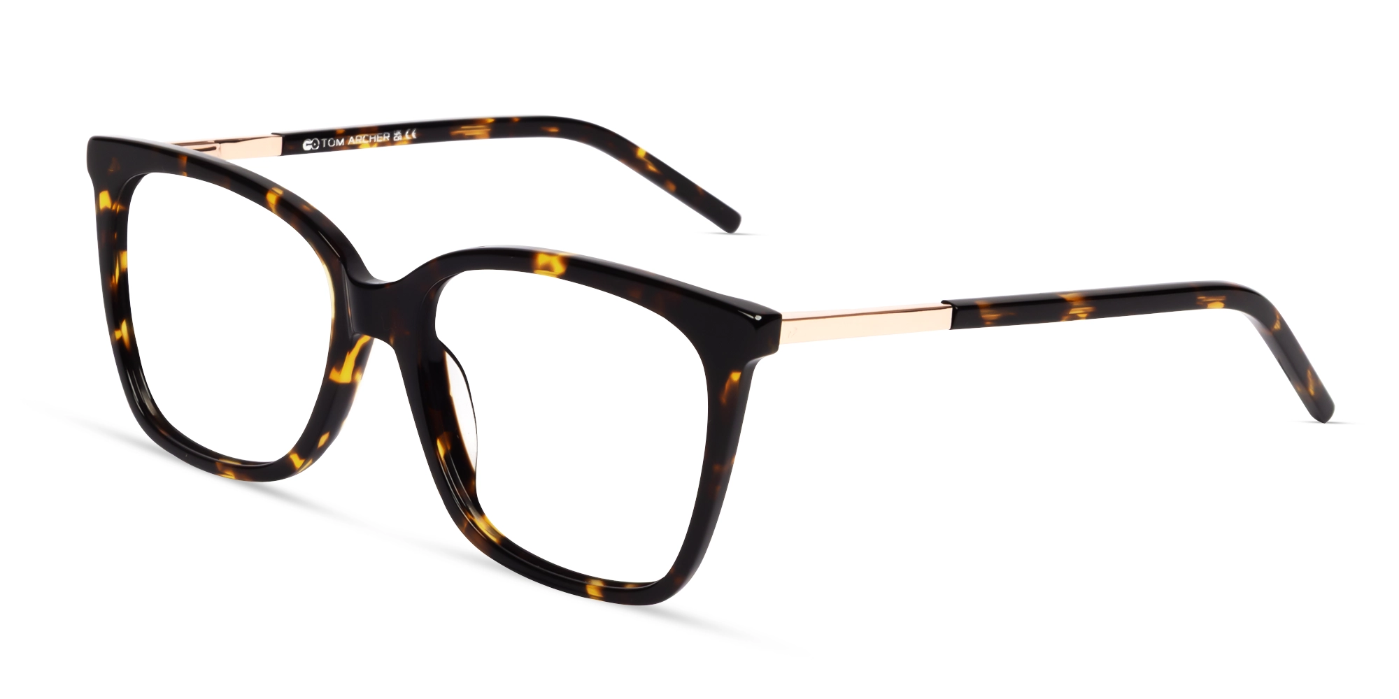 Havana Tortoise Square Acetate Fullrim Glasses-2