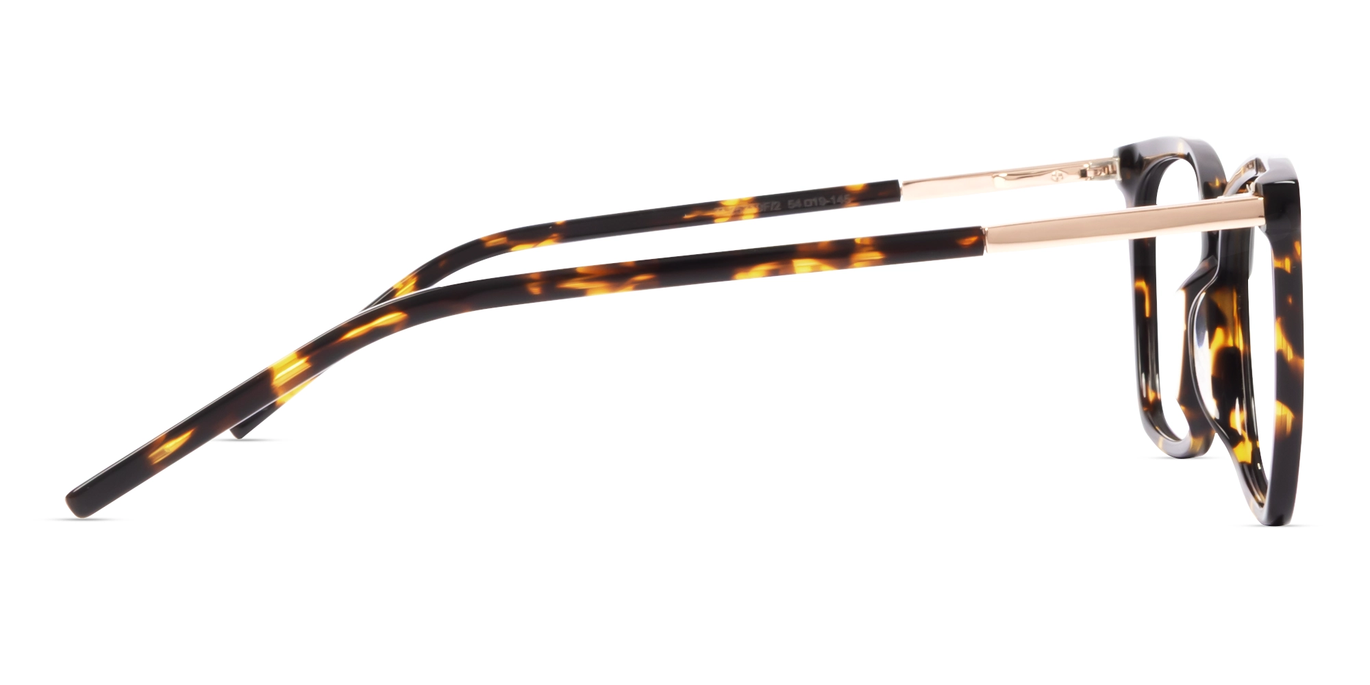 Havana Tortoise Square Acetate Fullrim Glasses-3