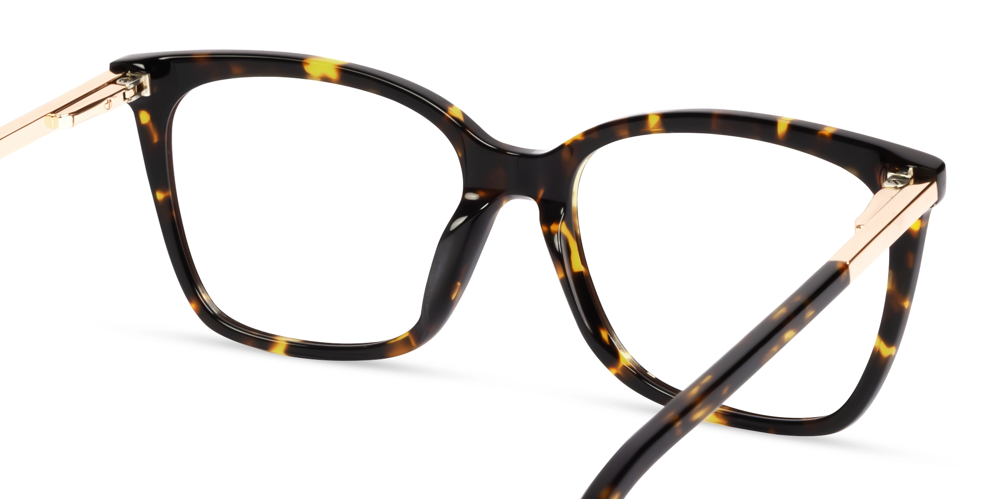 Havana Tortoise Square Acetate Fullrim Glasses-4
