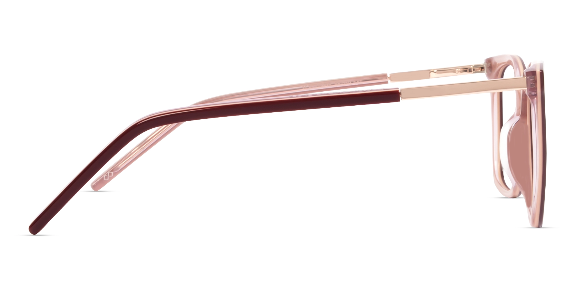 Wine Red Square Acetate Fullrim Glasses-3