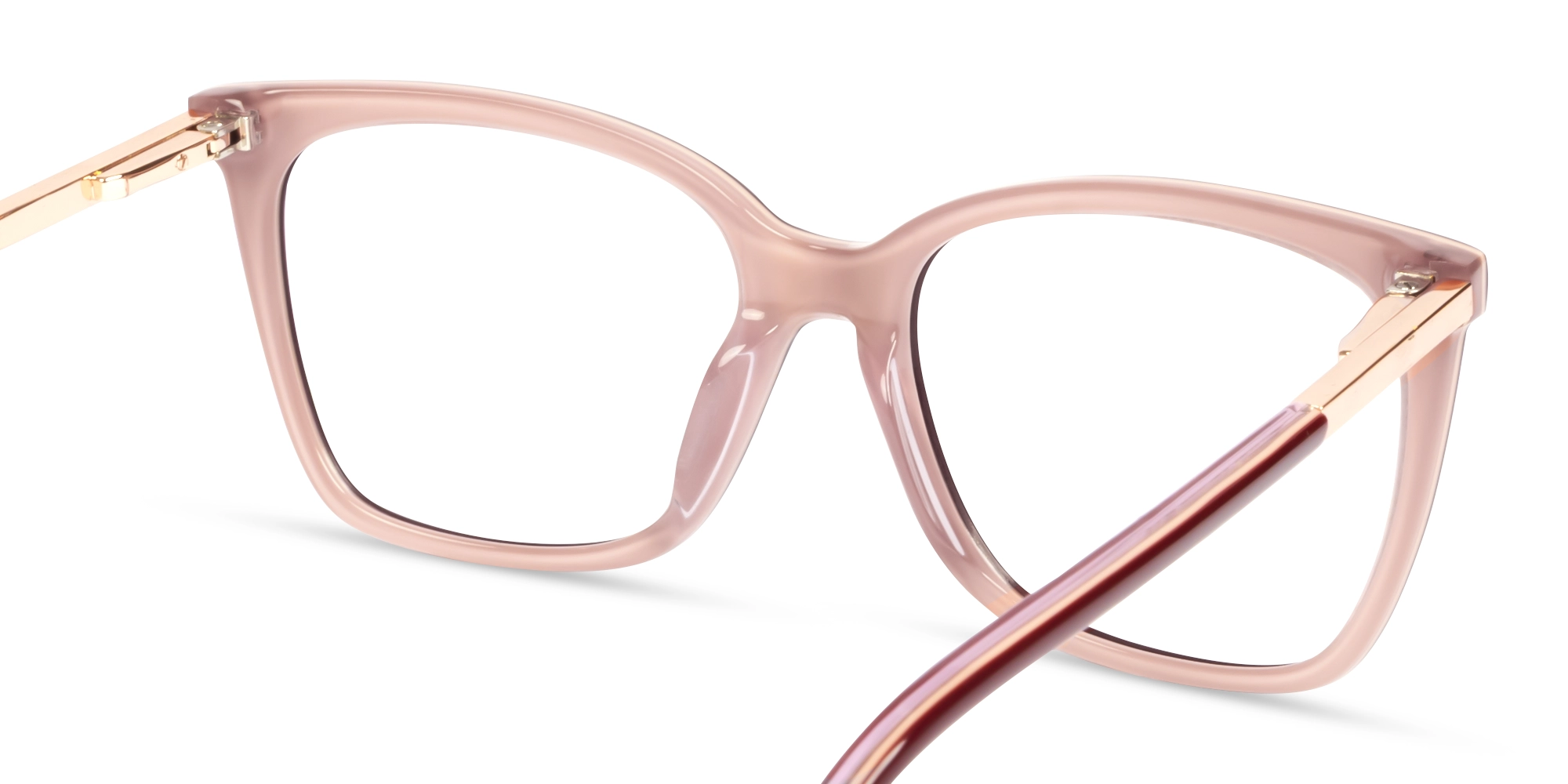 Wine Red Square Acetate Fullrim Glasses-4