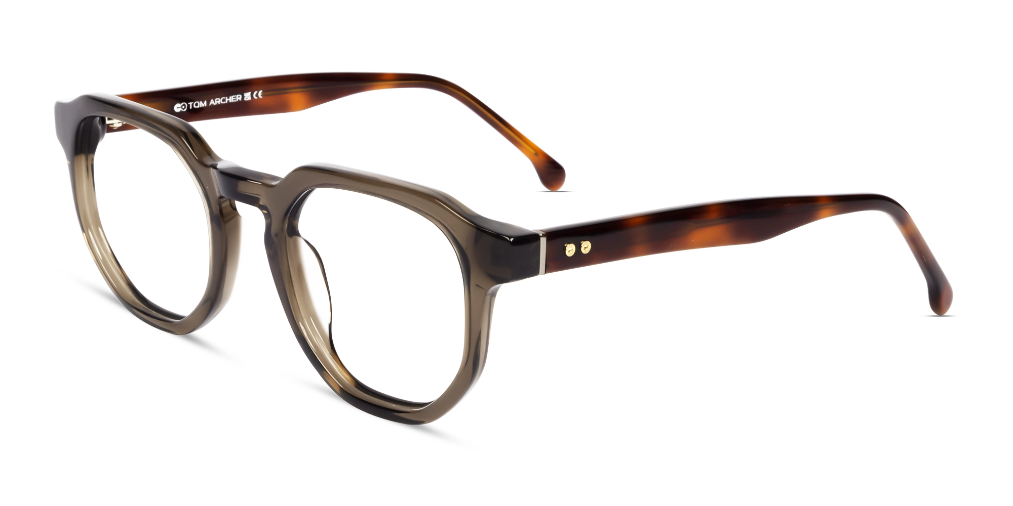 Crystal Grey Rectangular Fullrim Acetate Glasses-3 Crystal Grey Rectangular Fullrim Acetate Glasses-3