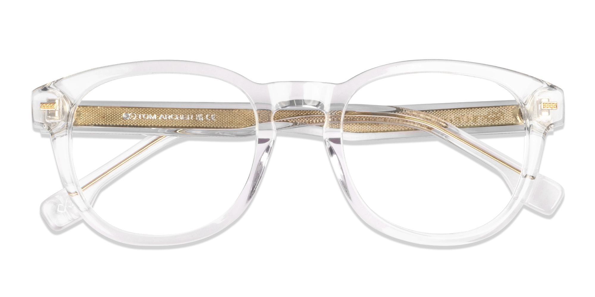 Crystal Clear Round Square Fullrim Glasses-5