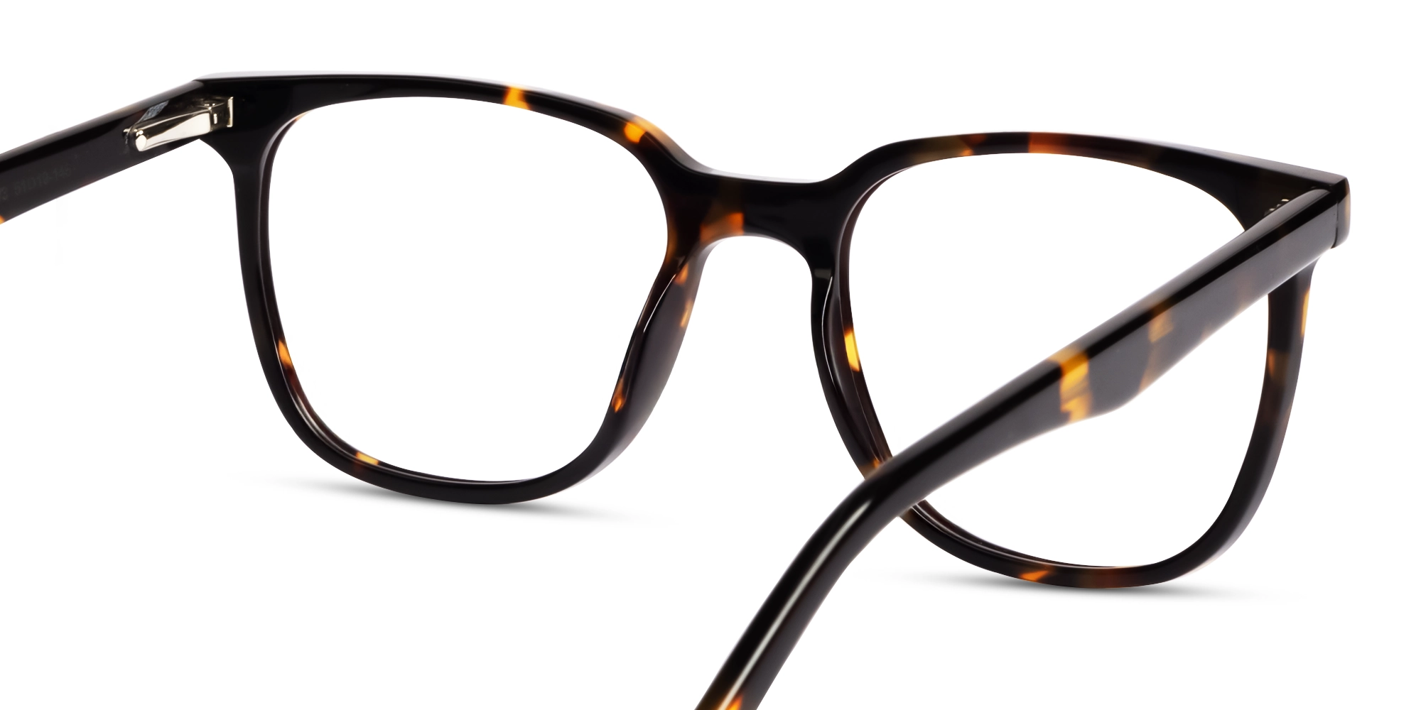Tortoise Clip-On Glasses with Green & Yellow Lenses