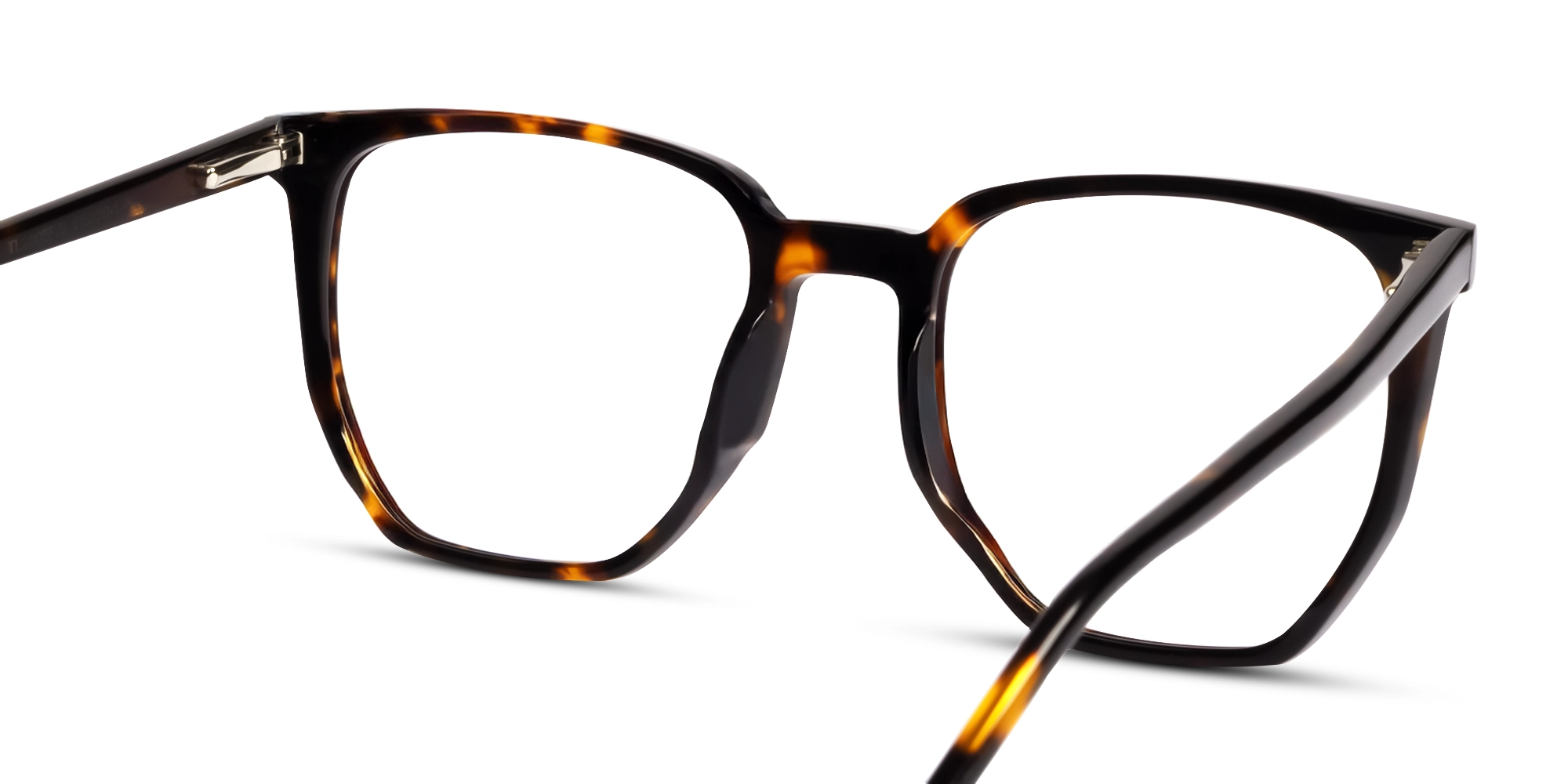Tortoise Clip-On Glasses with Green & Yellow Lenses