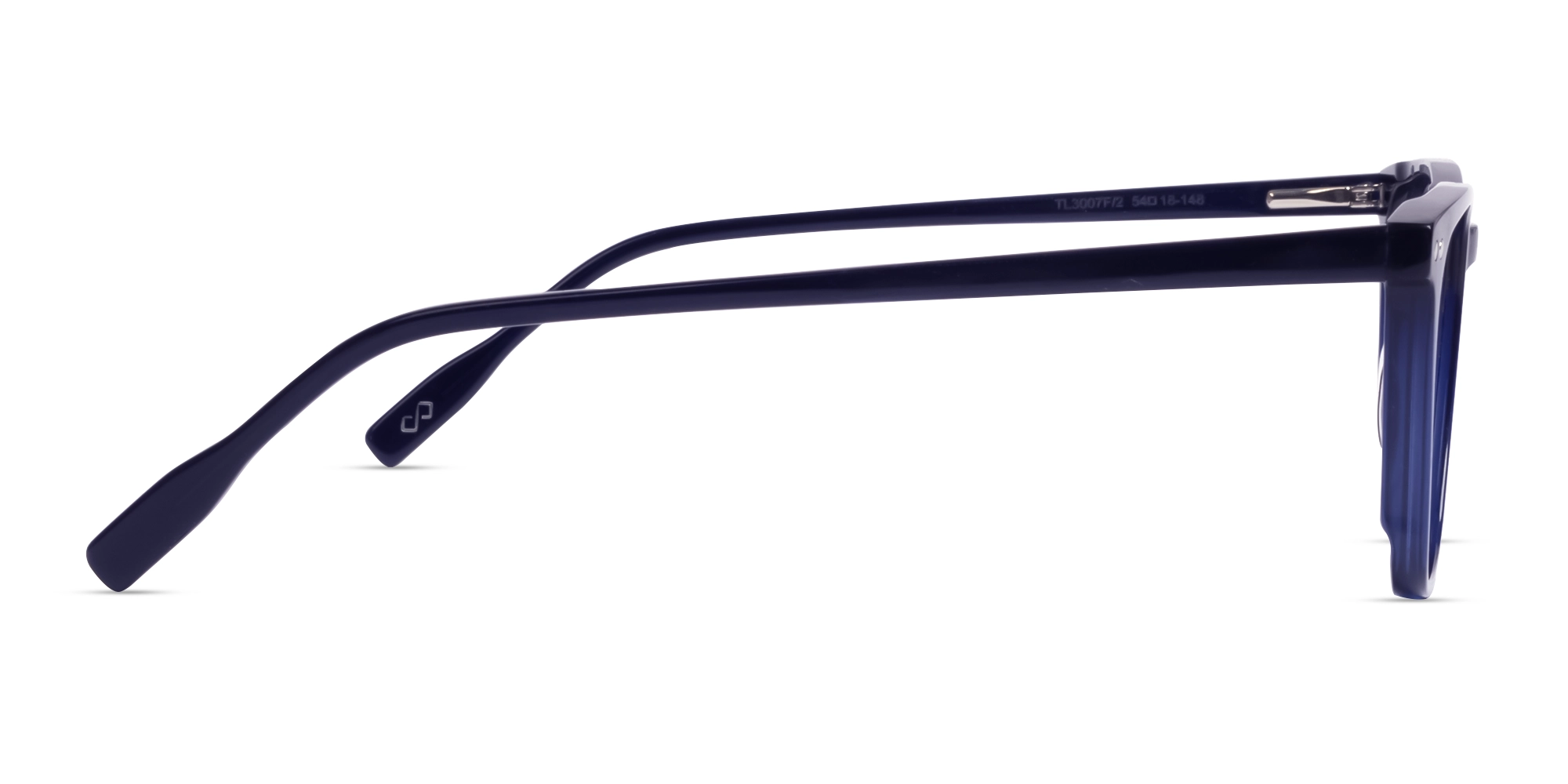 Navy Blue Magnetic Clip-On Glasses – Green & Yellow