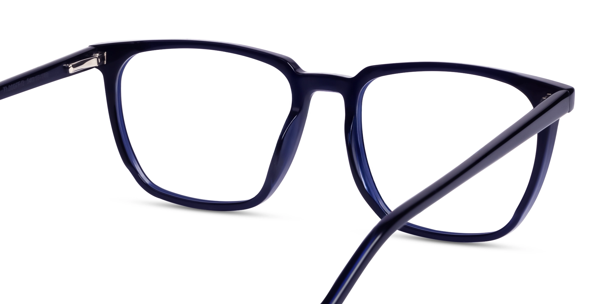 Navy Blue Magnetic Clip-On Glasses – Green & Yellow