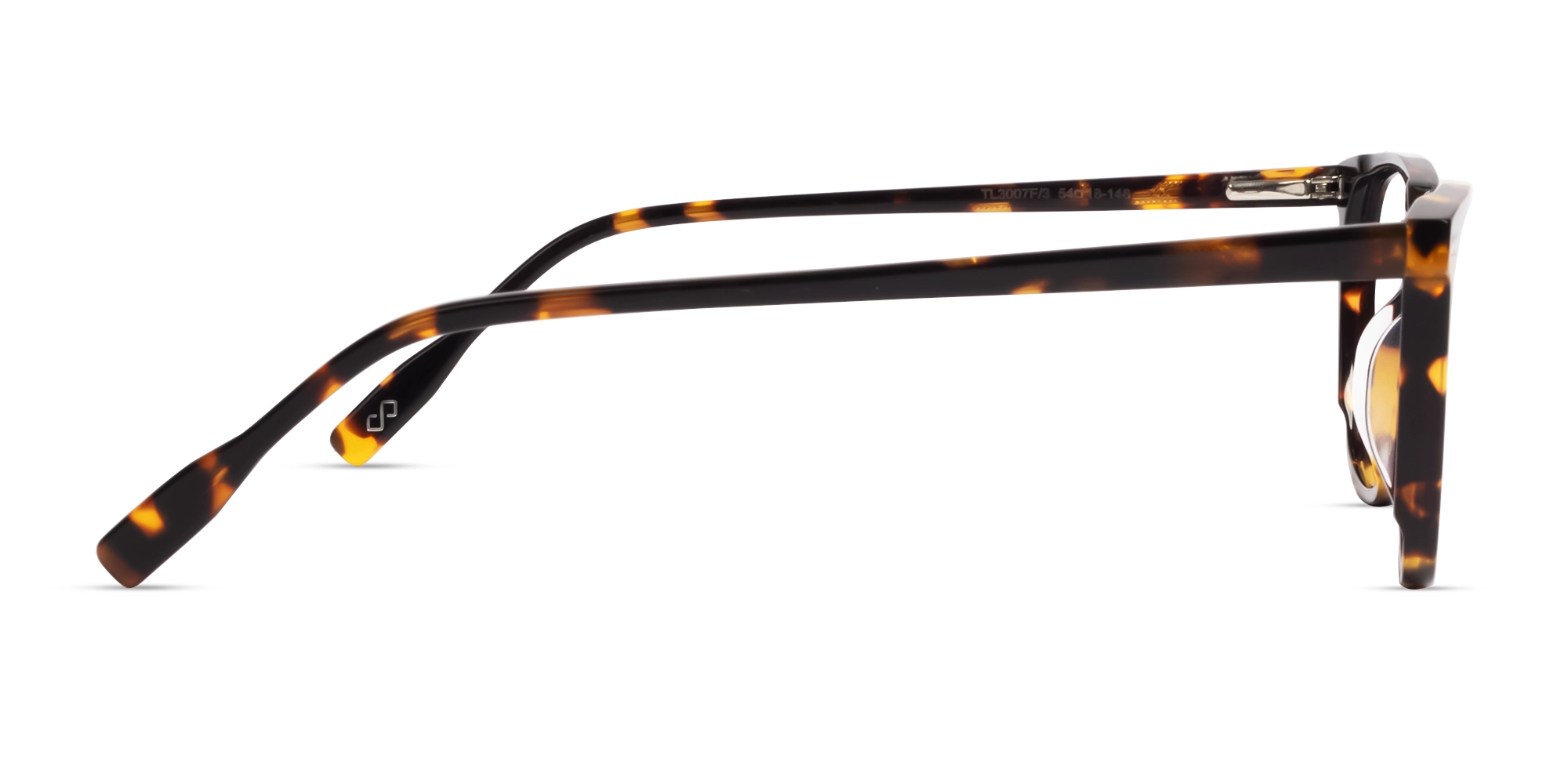 Square Tortoise Green & Yellow Clip-On Glasses