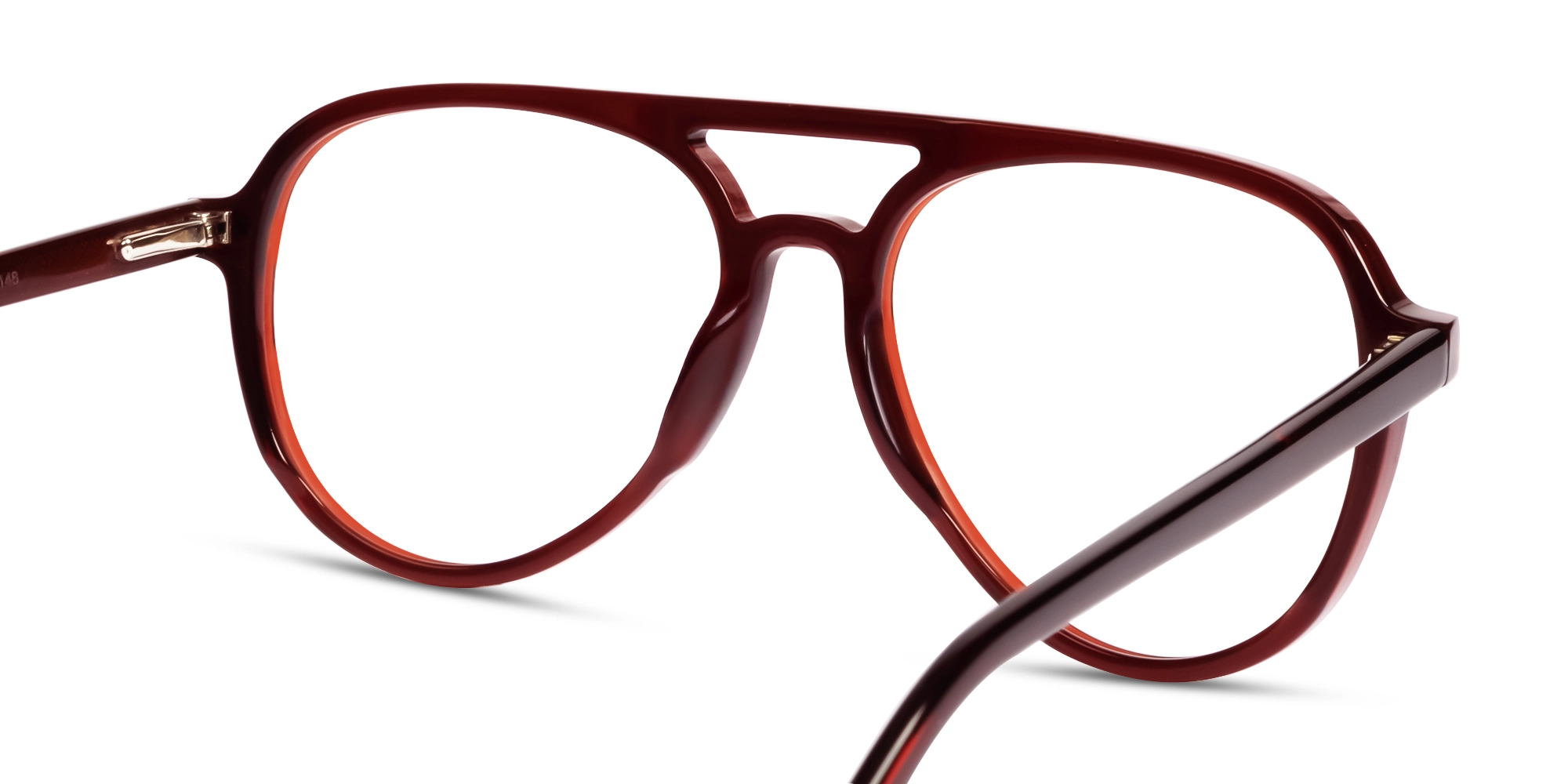 Dark Chestnut Magnetic Clip-On prescription Glasses – Green & Yellow