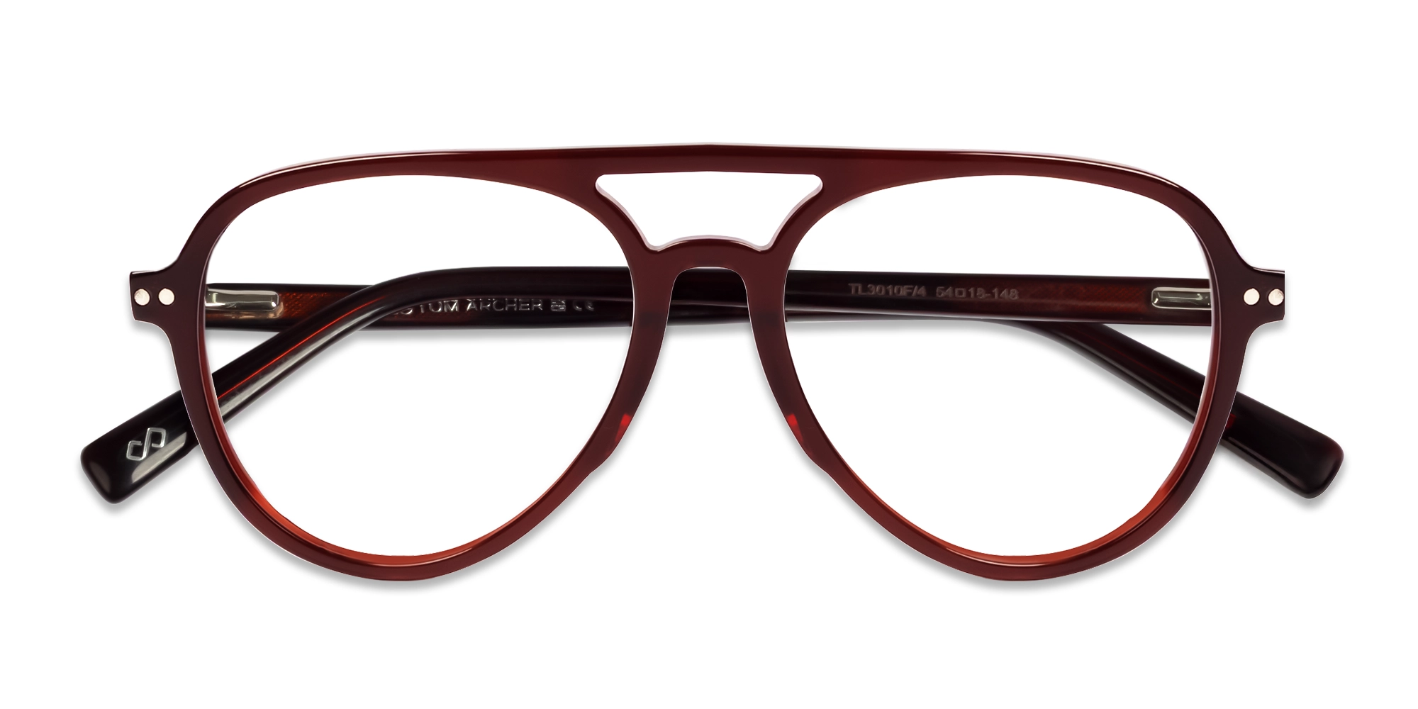 Dark Chestnut Magnetic Clip-On prescription Glasses – Green & Yellow